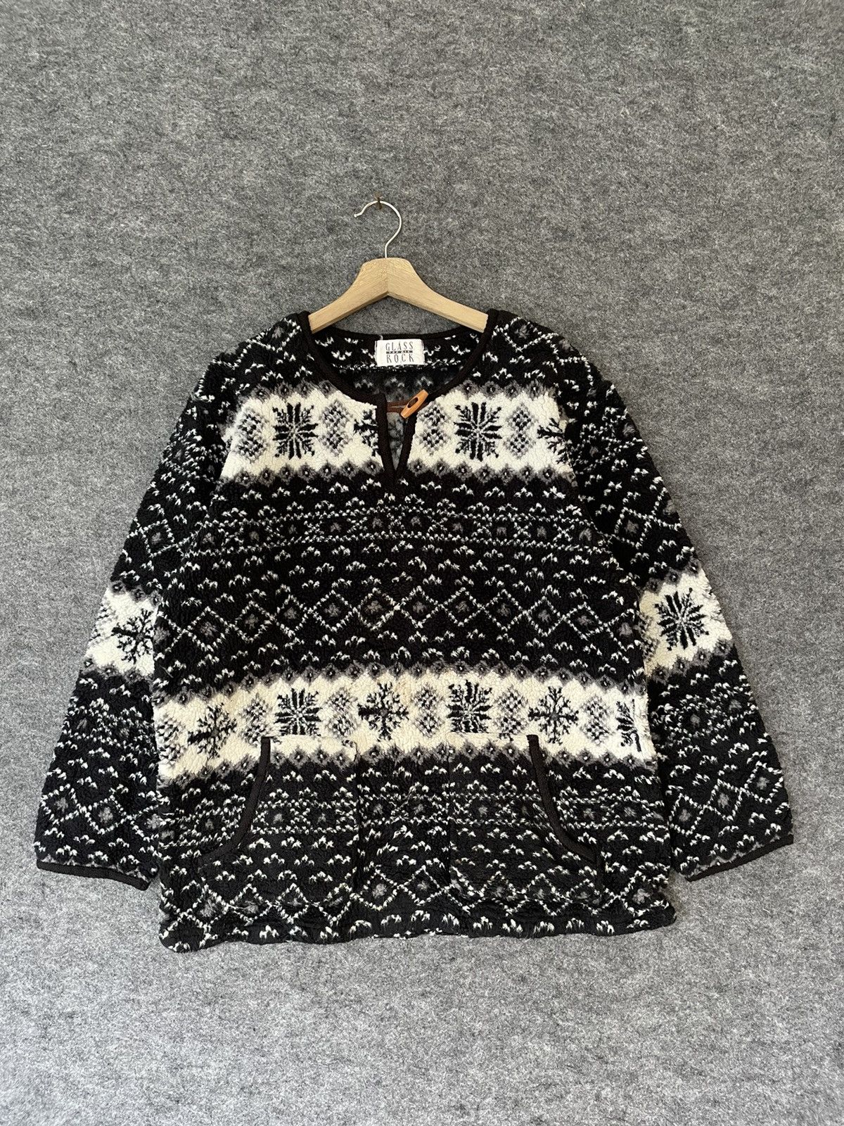 Japanese Brand GLASS ROCK FLEECE JACKET Size US M / EU 48-50 / 2 - 1 Thumbnail