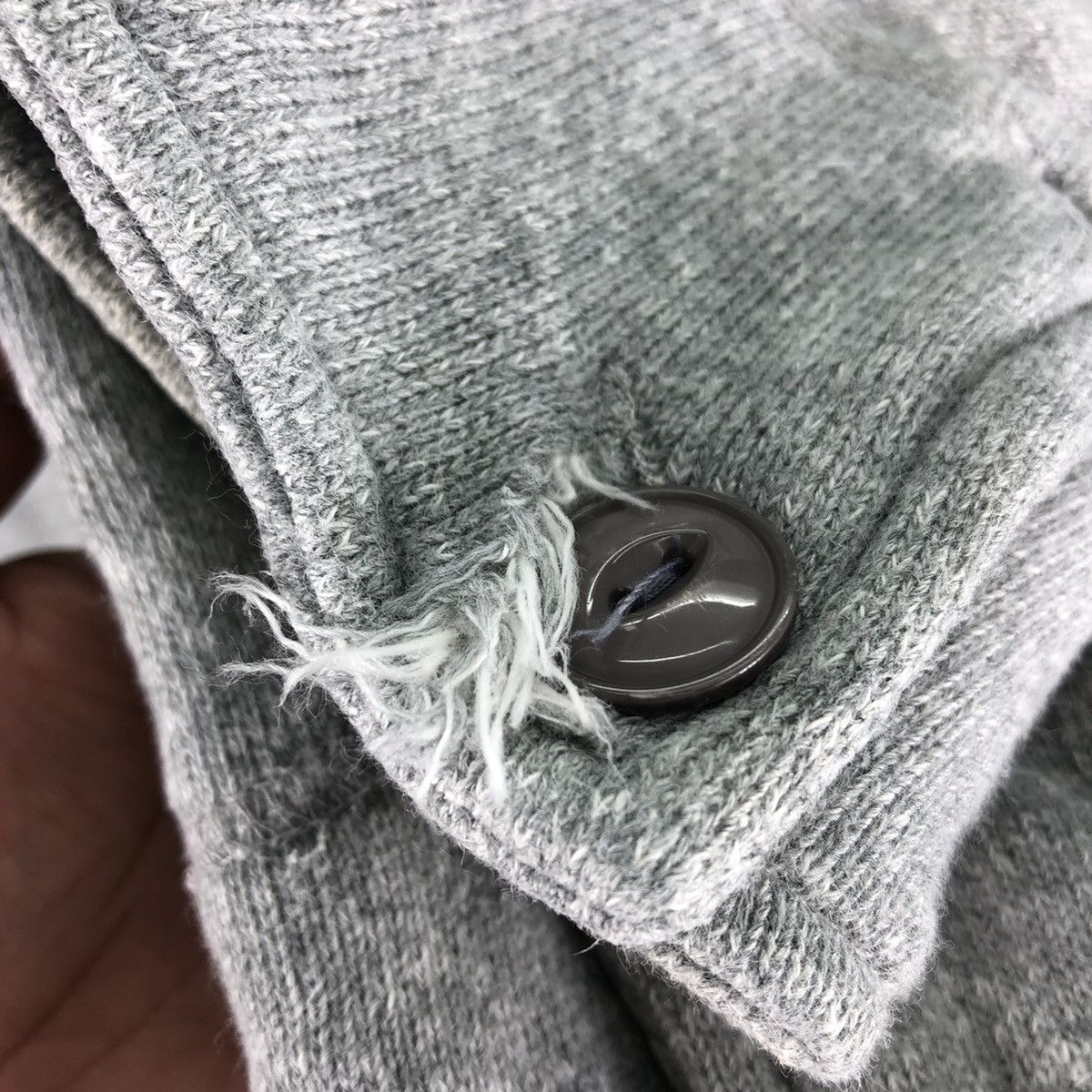 Japanese Brand Knitted Jacket Cat Eye Button by Tompkins by Jun Size US S / EU 44-46 / 1 - 12 Thumbnail