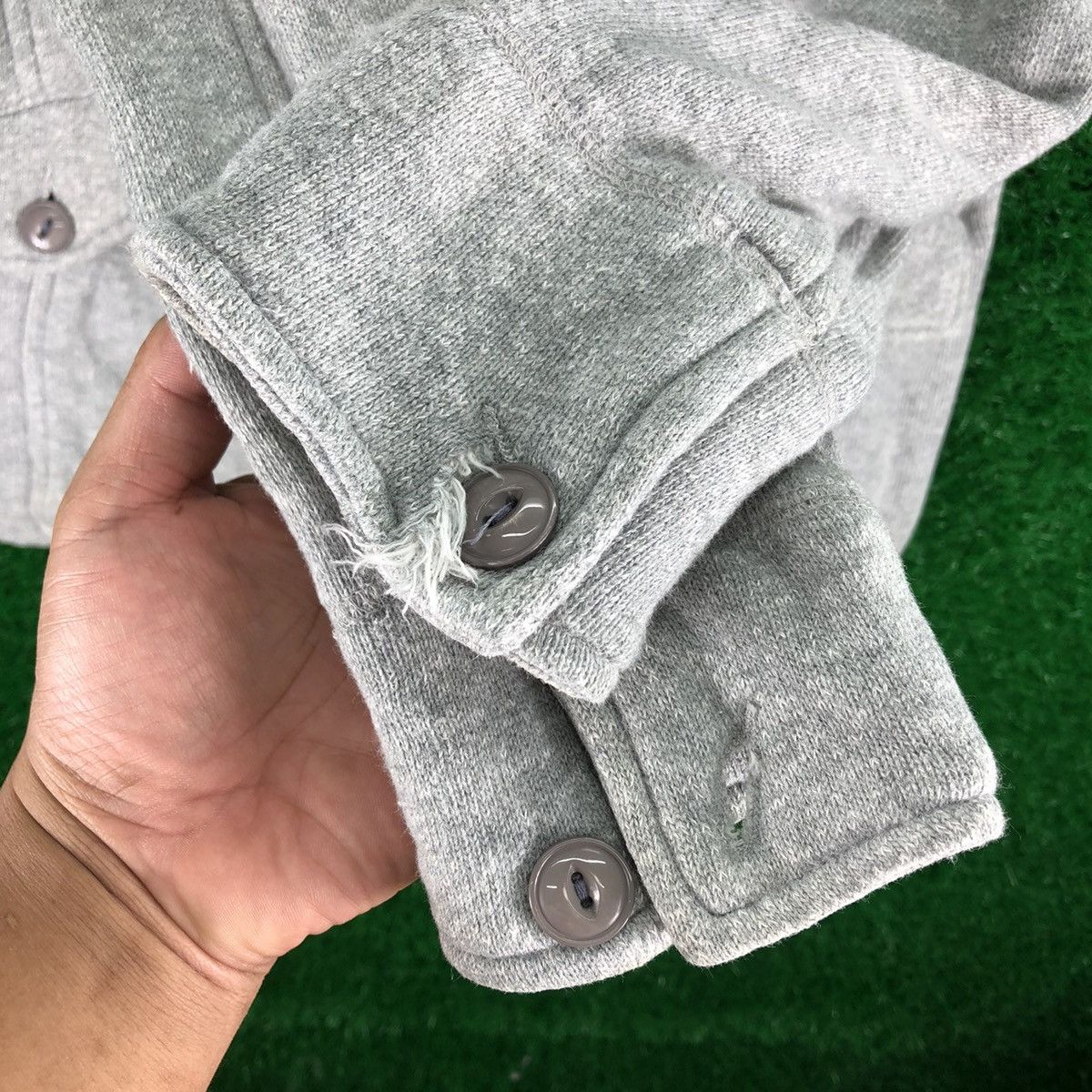 Japanese Brand Knitted Jacket Cat Eye Button by Tompkins by Jun Size US S / EU 44-46 / 1 - 11 Thumbnail