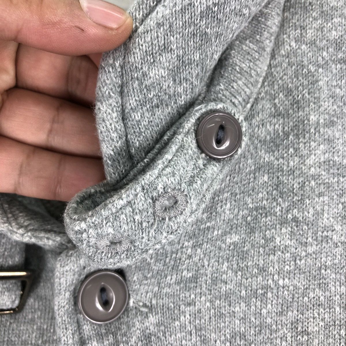 Japanese Brand Knitted Jacket Cat Eye Button by Tompkins by Jun Size US S / EU 44-46 / 1 - 8 Thumbnail