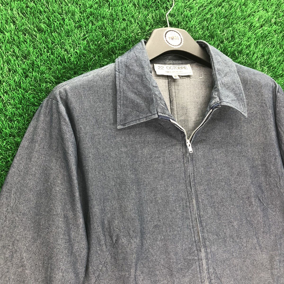Japanese Brand Vintage 90's Zipper Jacket by 22 Octobre Paris Size US M / EU 48-50 / 2 - 2 Thumbnail