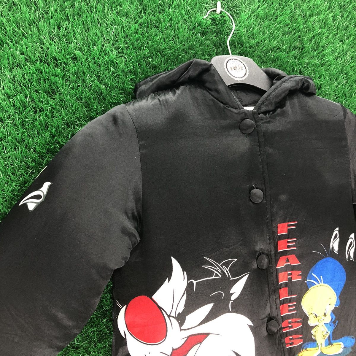 Cartoon Network Vintage Puffer Jacket Cartoon Tweety Button Up For kKd Size US XXS / EU 40 - 2 Thumbnail