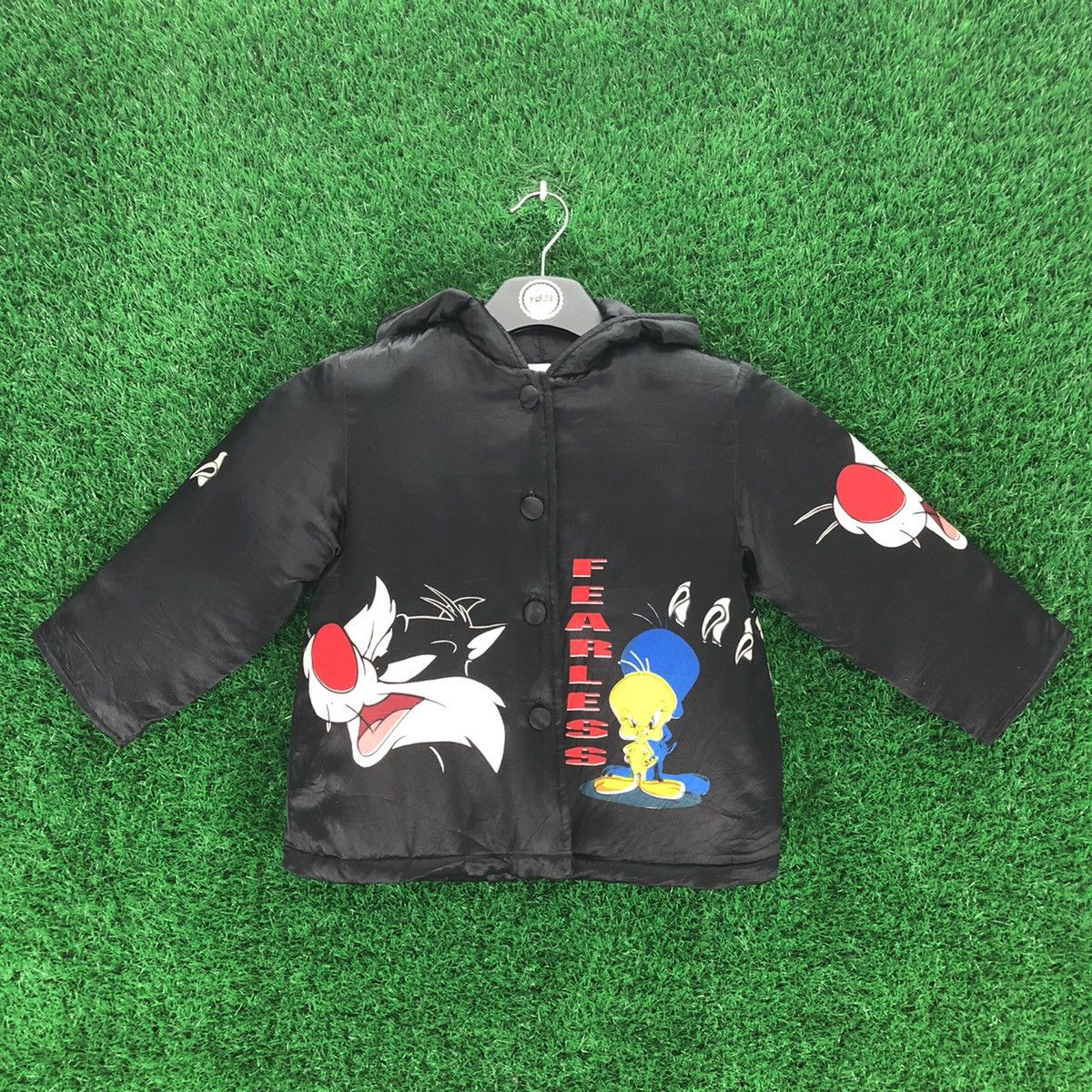 Cartoon Network Vintage Puffer Jacket Cartoon Tweety Button Up For kKd Size US XXS / EU 40 - 1 Thumbnail
