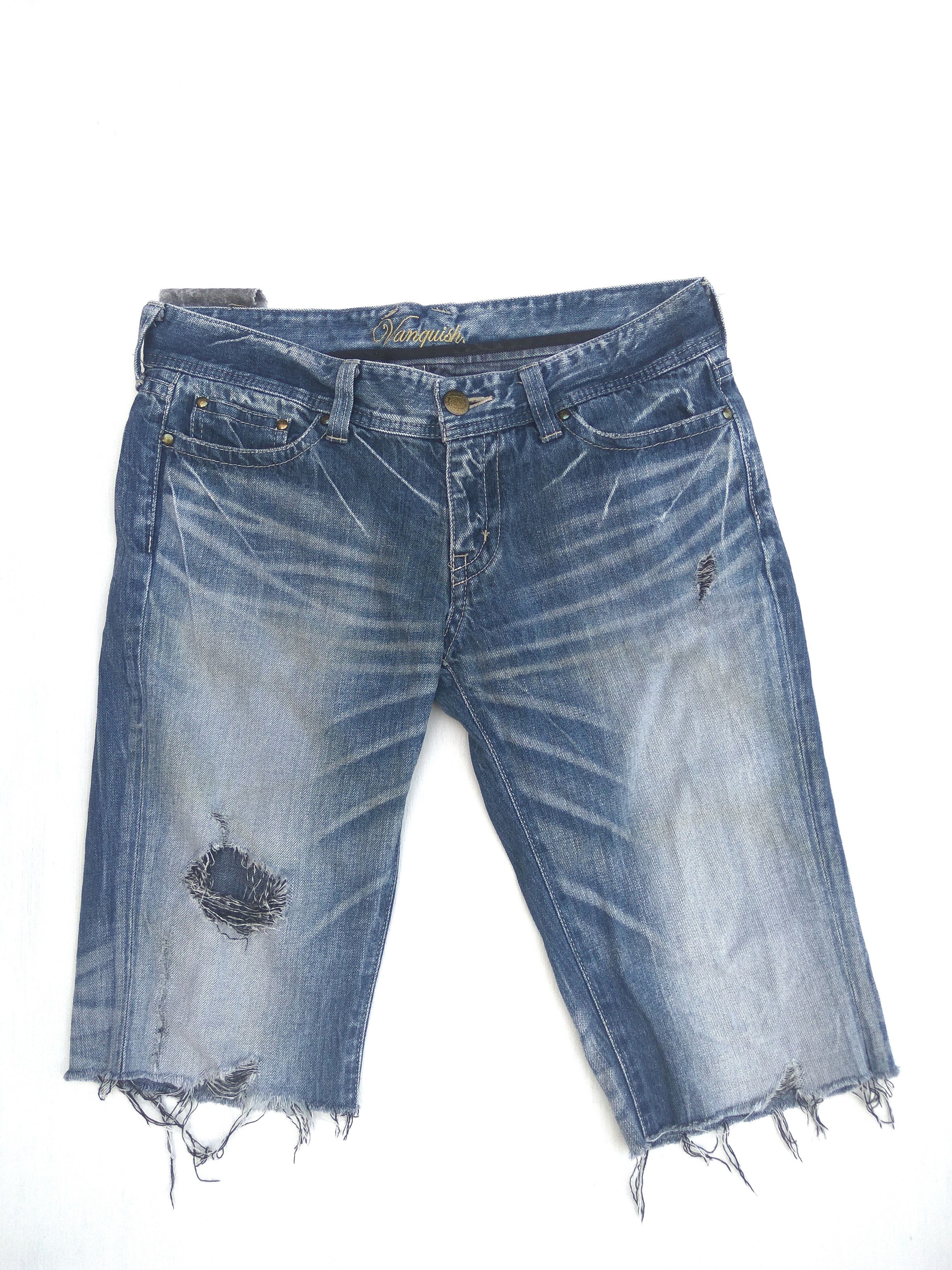 Japanese Brand × Vanquish Vanquish short pants Distressed Denim Made in Japan Size US 34 / EU 50 - 1 Thumbnail