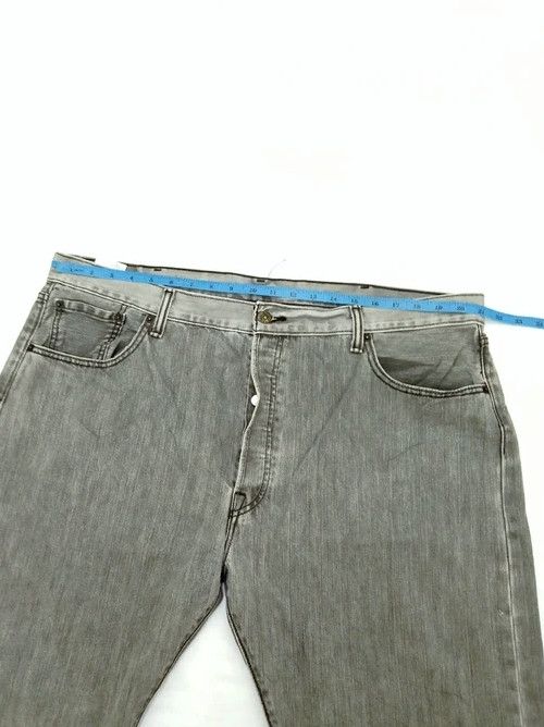 Levi's Vintage Levi's 501 Grey Straight Leg Jeans 42x32 Size US 42 / EU 58 - 4 Thumbnail