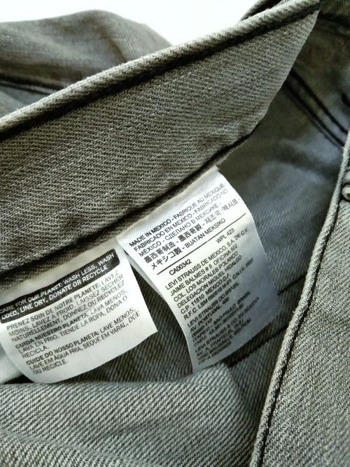 Levi's Vintage Levi's 501 Grey Straight Leg Jeans 42x32 Size US 42 / EU 58 - 6 Thumbnail