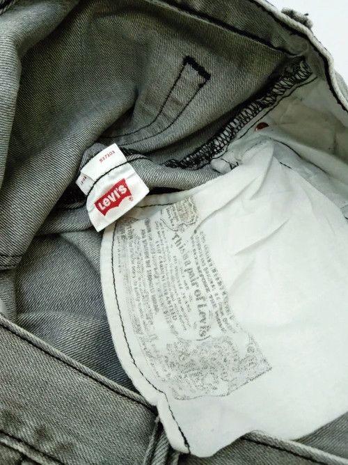 Levi's Vintage Levi's 501 Grey Straight Leg Jeans 42x32 Size US 42 / EU 58 - 7 Thumbnail