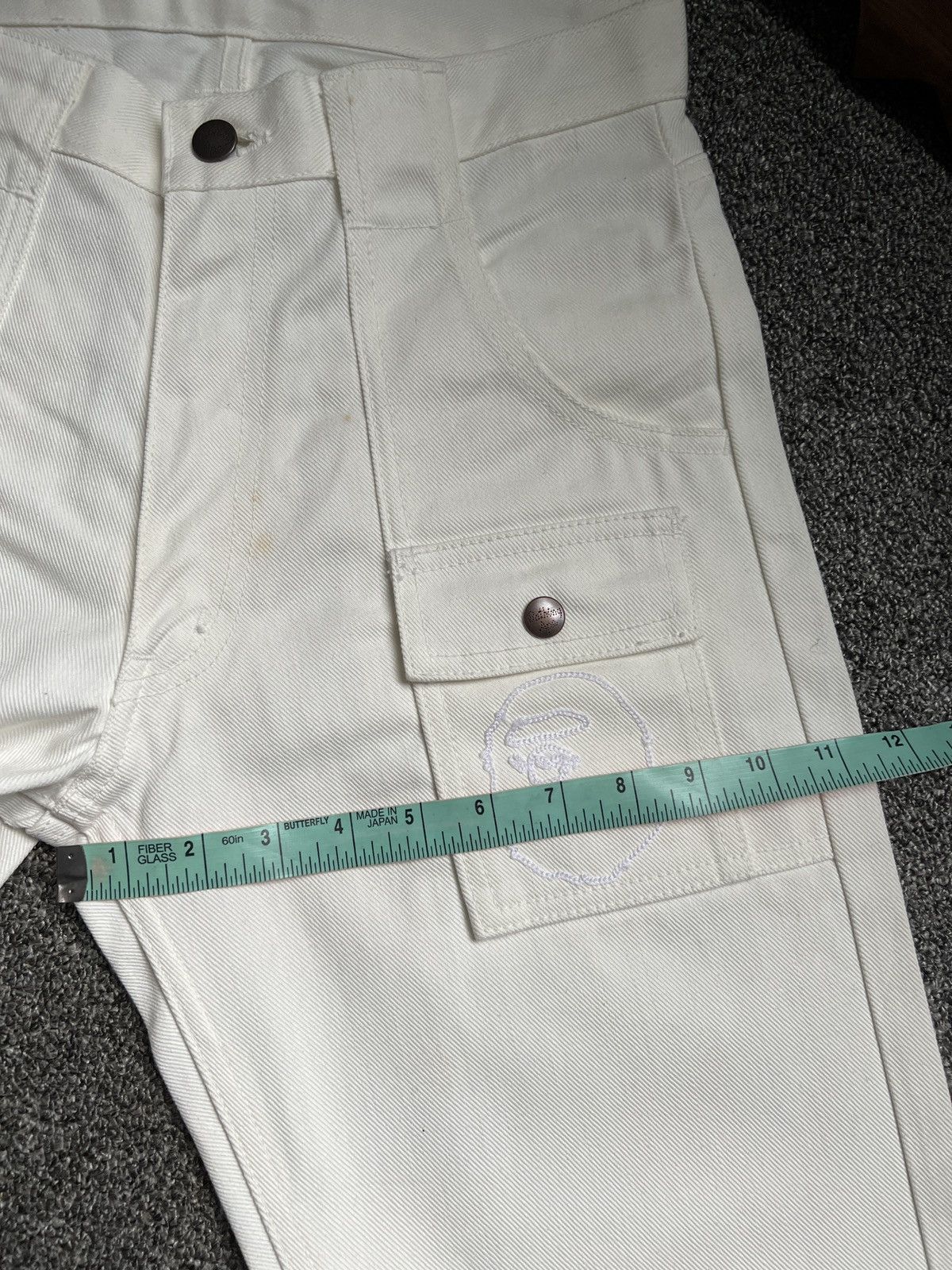 Bape Vintage 90s Bape White Denim Jeans Size US 28 / EU 44 - 24 Thumbnail