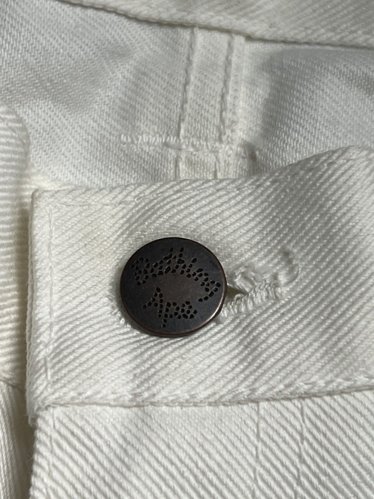 Bape Vintage 90s Bape White Denim Jeans Size US 28 / EU 44 - 6 Thumbnail
