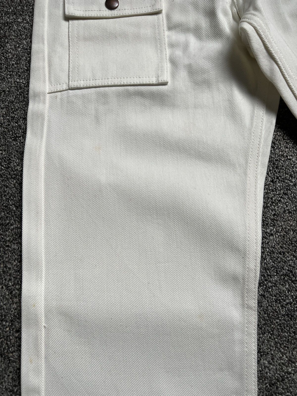 Bape Vintage 90s Bape White Denim Jeans Size US 28 / EU 44 - 9 Thumbnail