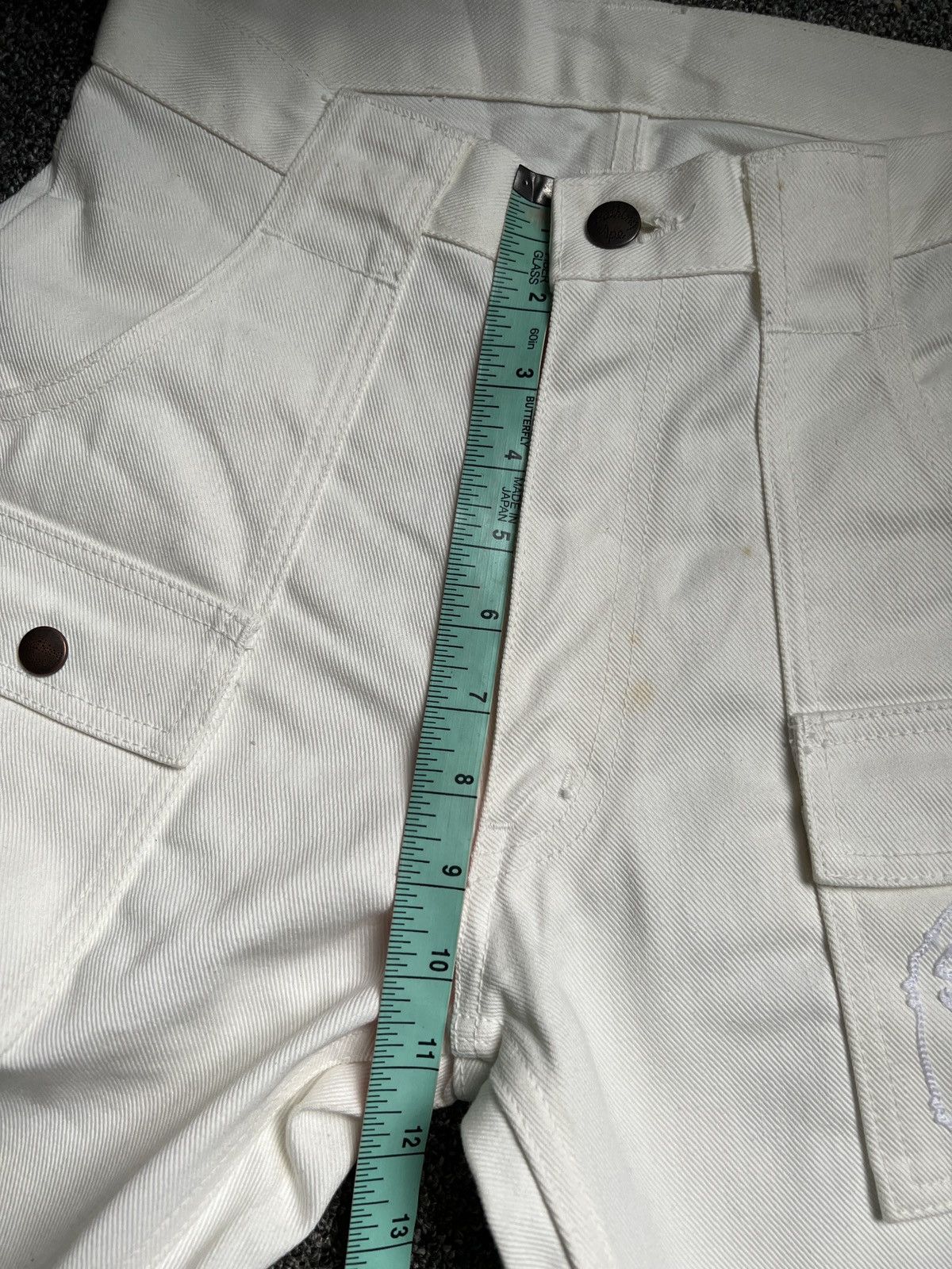 Bape Vintage 90s Bape White Denim Jeans Size US 28 / EU 44 - 23 Thumbnail