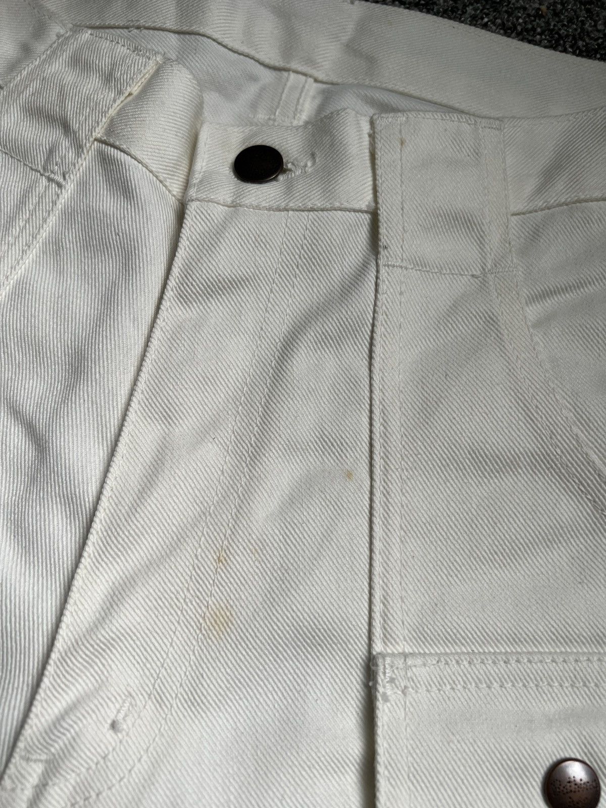 Bape Vintage 90s Bape White Denim Jeans Size US 28 / EU 44 - 11 Thumbnail