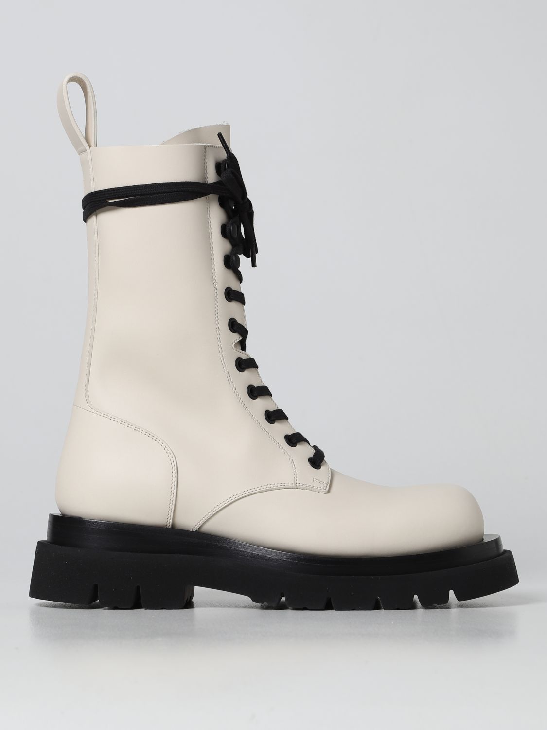 Bottega Veneta Flat Ankle Boots Woman Butter