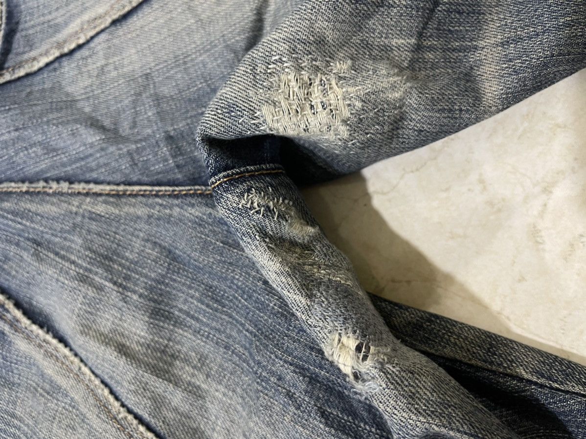 Marithe + Francois Girbaud 🔥RARE Flare Jeans MARITHE FRANCOIS GIRBAUD Distressed Rips Size US 31 - 8 Thumbnail