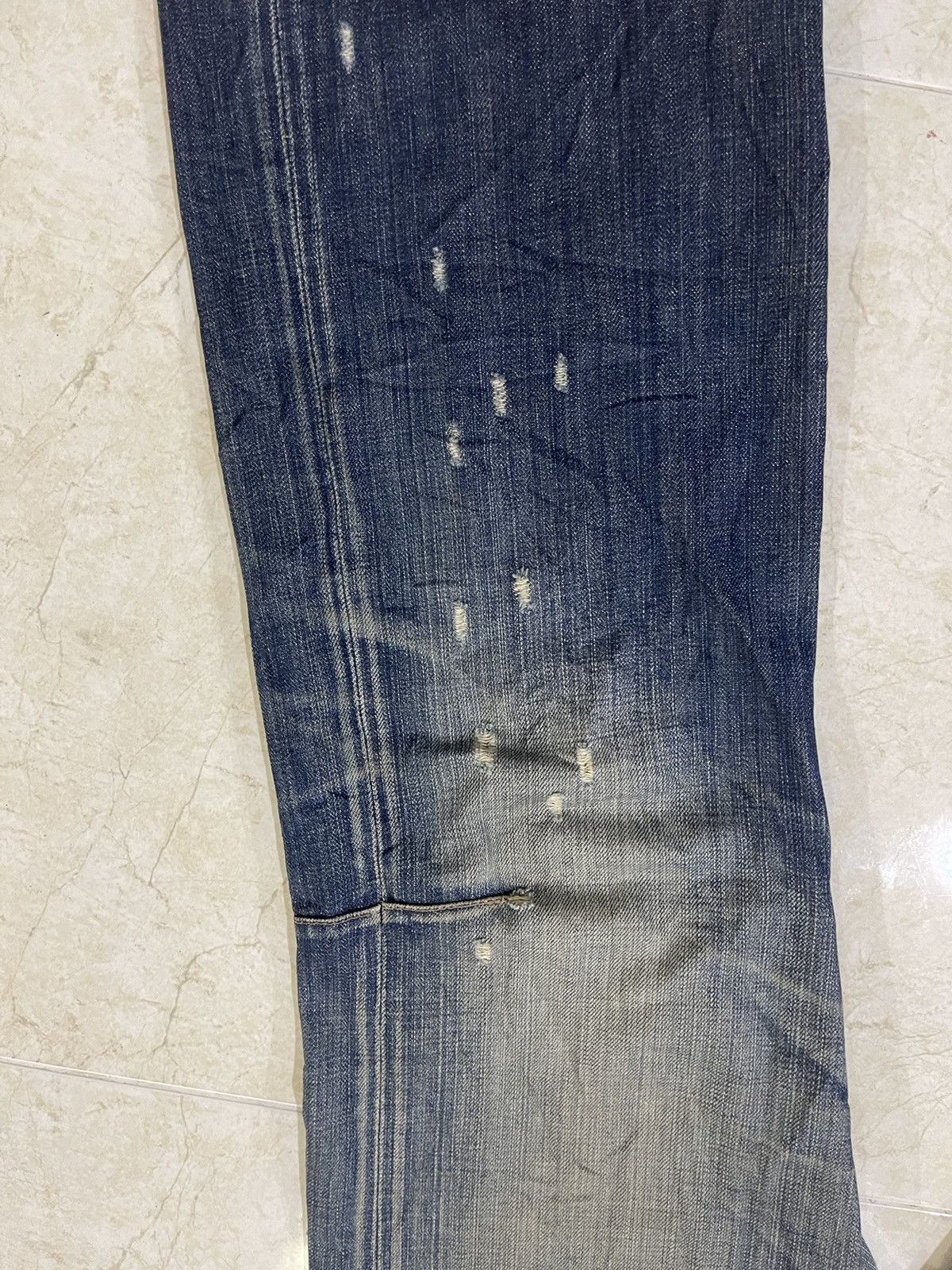 Marithe + Francois Girbaud 🔥RARE Flare Jeans MARITHE FRANCOIS GIRBAUD Distressed Rips Size US 31 - 7 Thumbnail