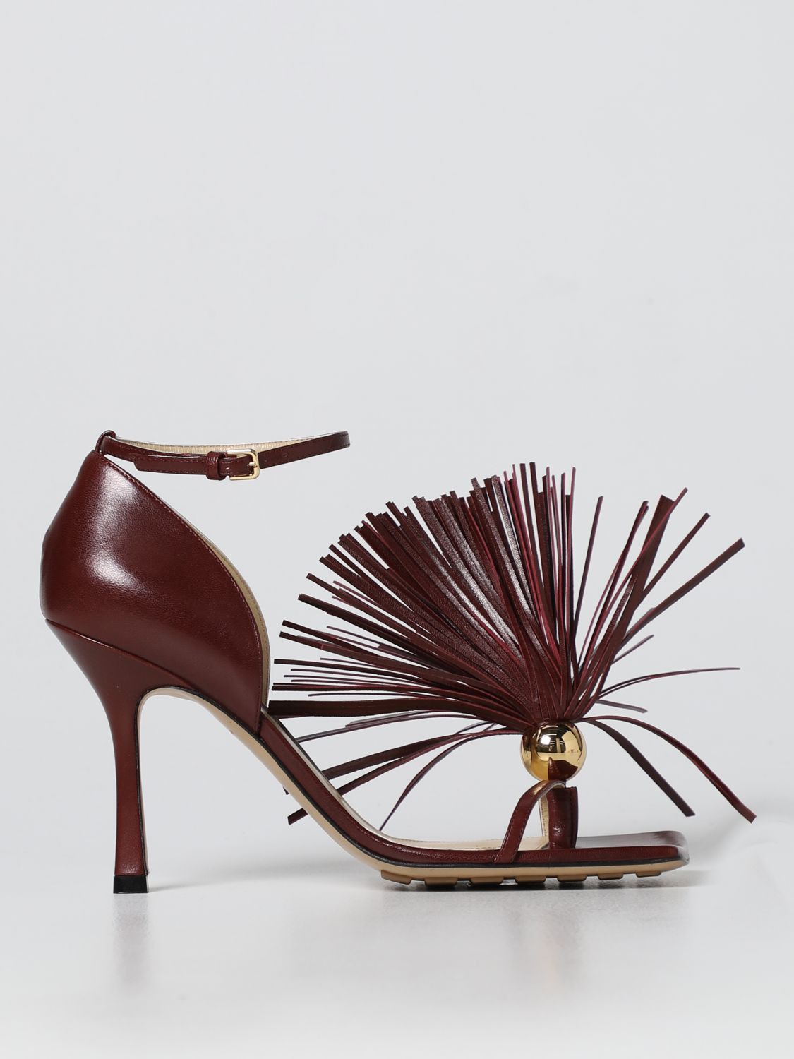 Bottega Veneta Heeled Sandals Woman Burgundy