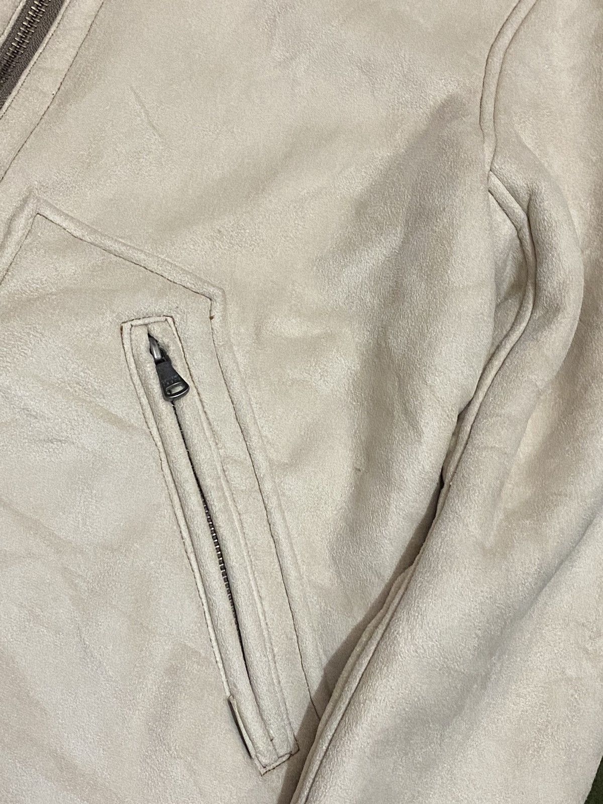 Calvin Klein × Vintage Vintage Calvin Klein Synthetic Leather Sherpa Jacket Size US L / EU 52-54 / 3 - 6 Thumbnail