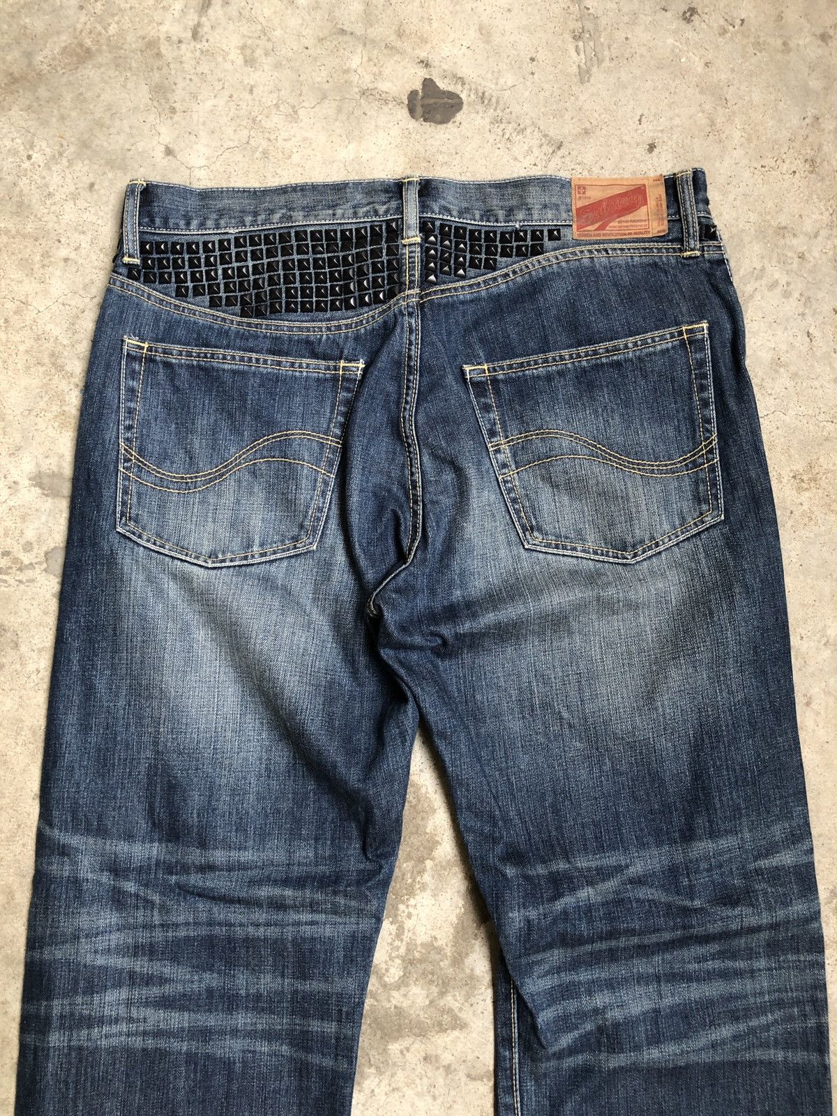 Japanese Brand SUBCIETY STUD SPIKE DENIM JEANS RIPPED STYLE Size US 36 / EU 52 - 11 Thumbnail