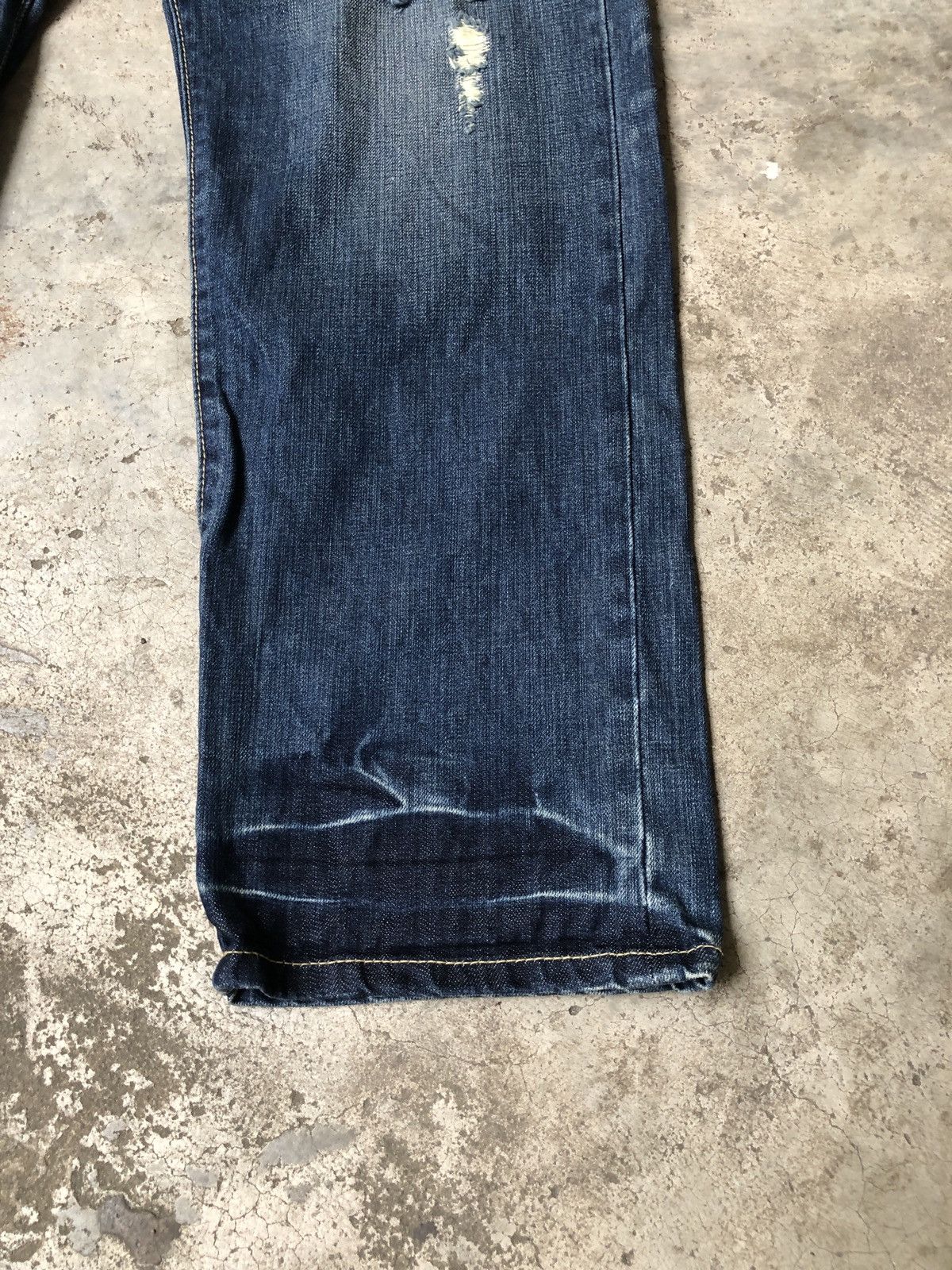 Japanese Brand SUBCIETY STUD SPIKE DENIM JEANS RIPPED STYLE Size US 36 / EU 52 - 2 Thumbnail