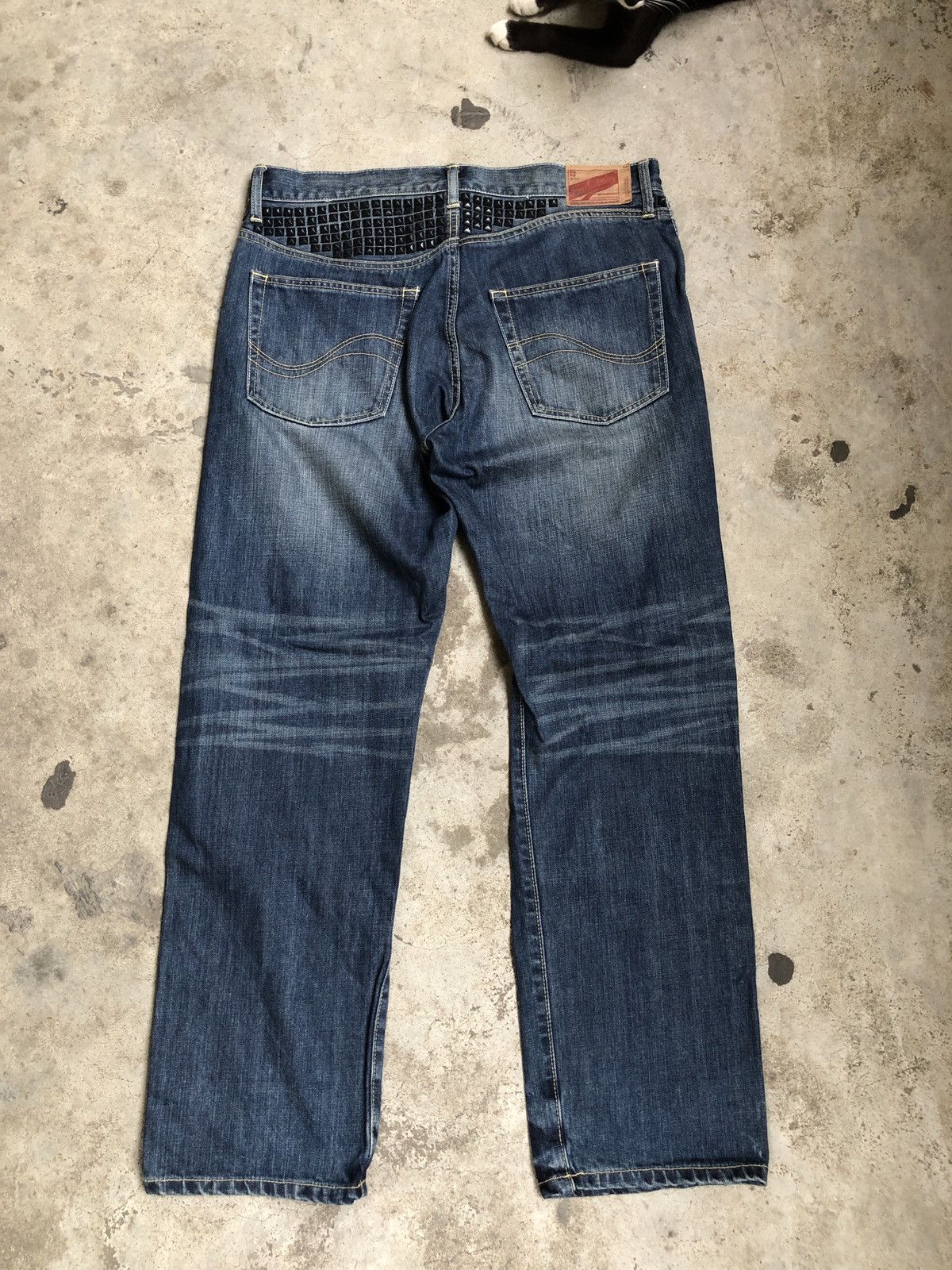 Japanese Brand SUBCIETY STUD SPIKE DENIM JEANS RIPPED STYLE Size US 36 / EU 52 - 8 Thumbnail