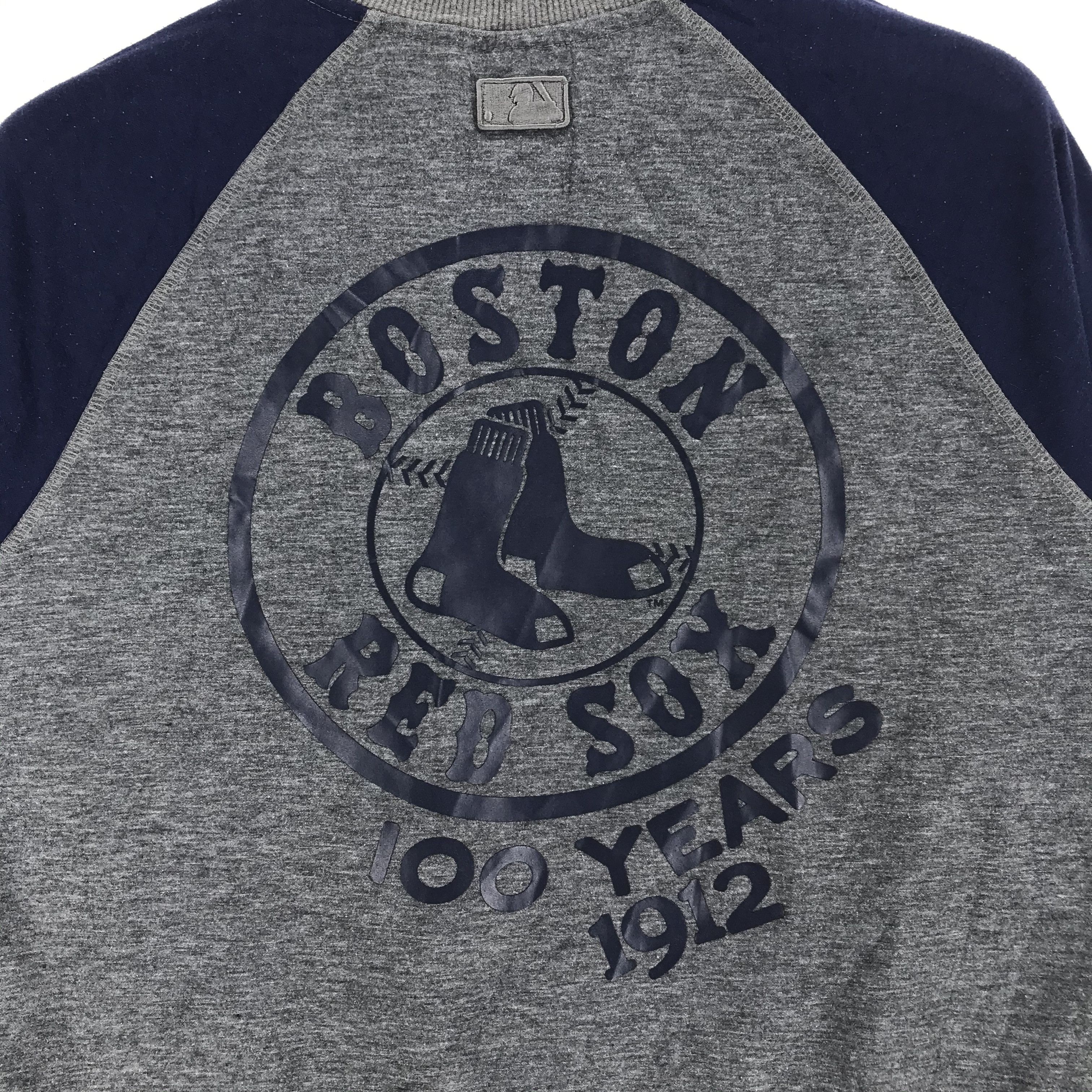 MLB MLB Boston Red Sox Big Logo Sweatshirts #2430-65 Size US M / EU 48-50 / 2 - 2 Thumbnail