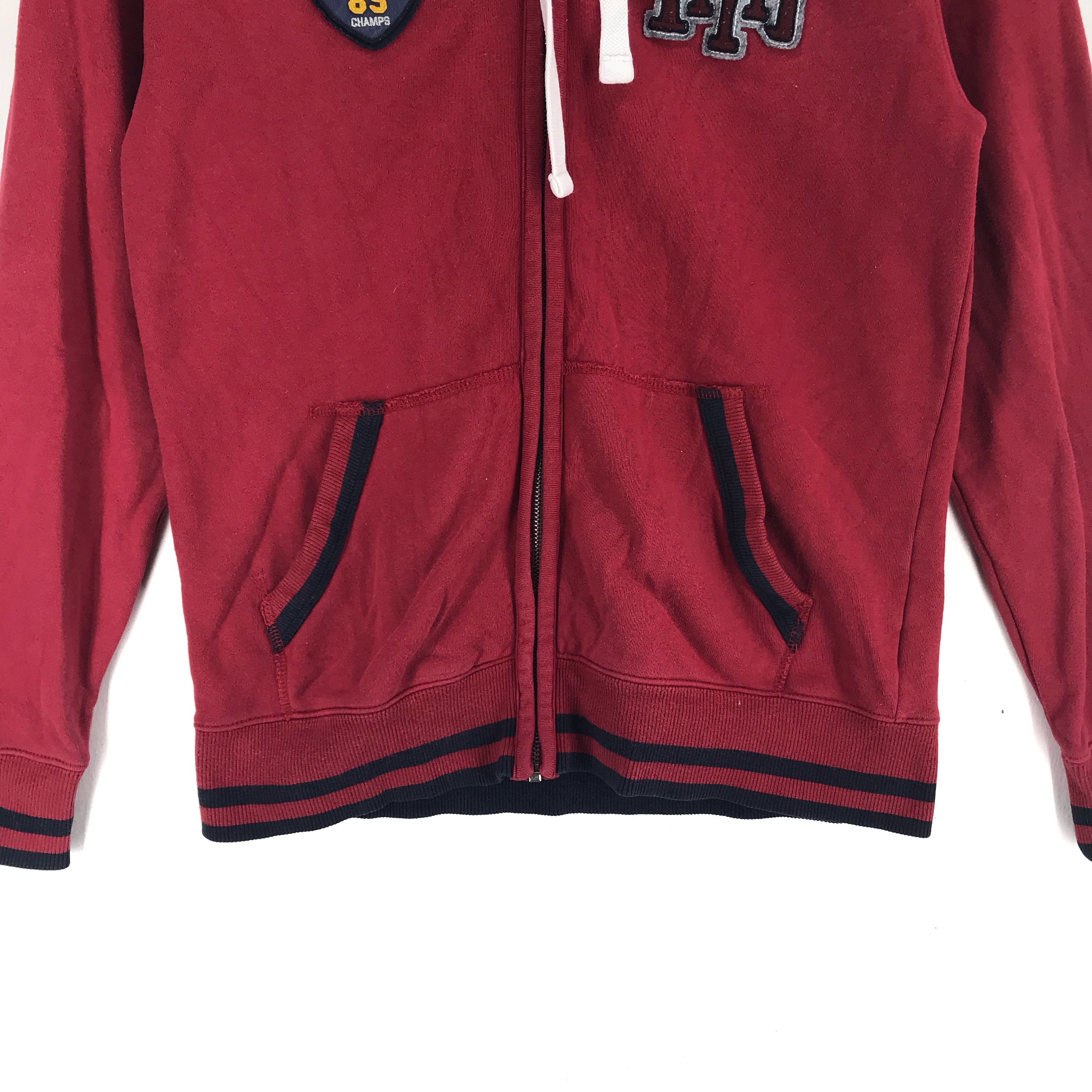TOMMY HILFIGER Zipper Red Hoodie #2431-65