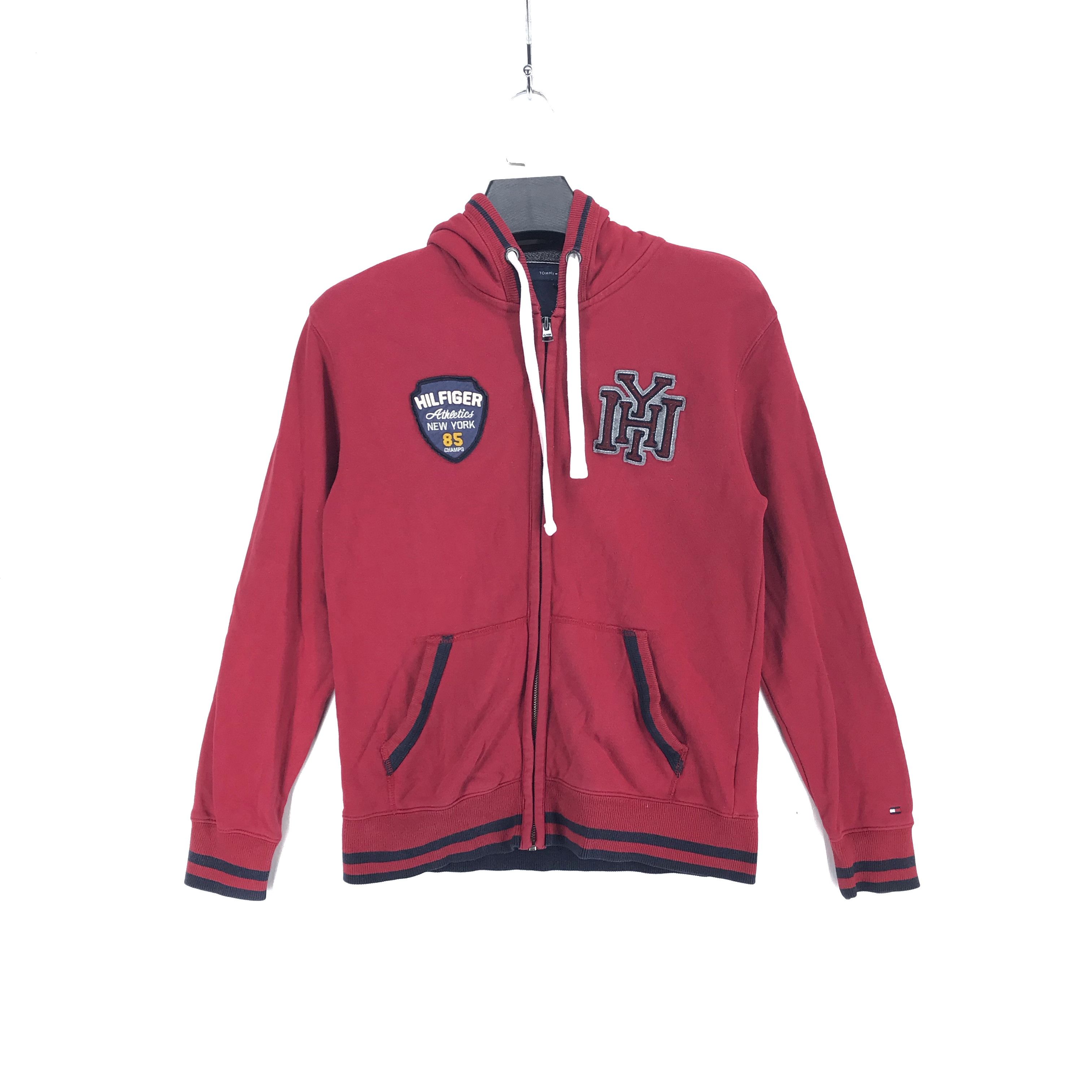 TOMMY HILFIGER Zipper Red Hoodie #2431-65