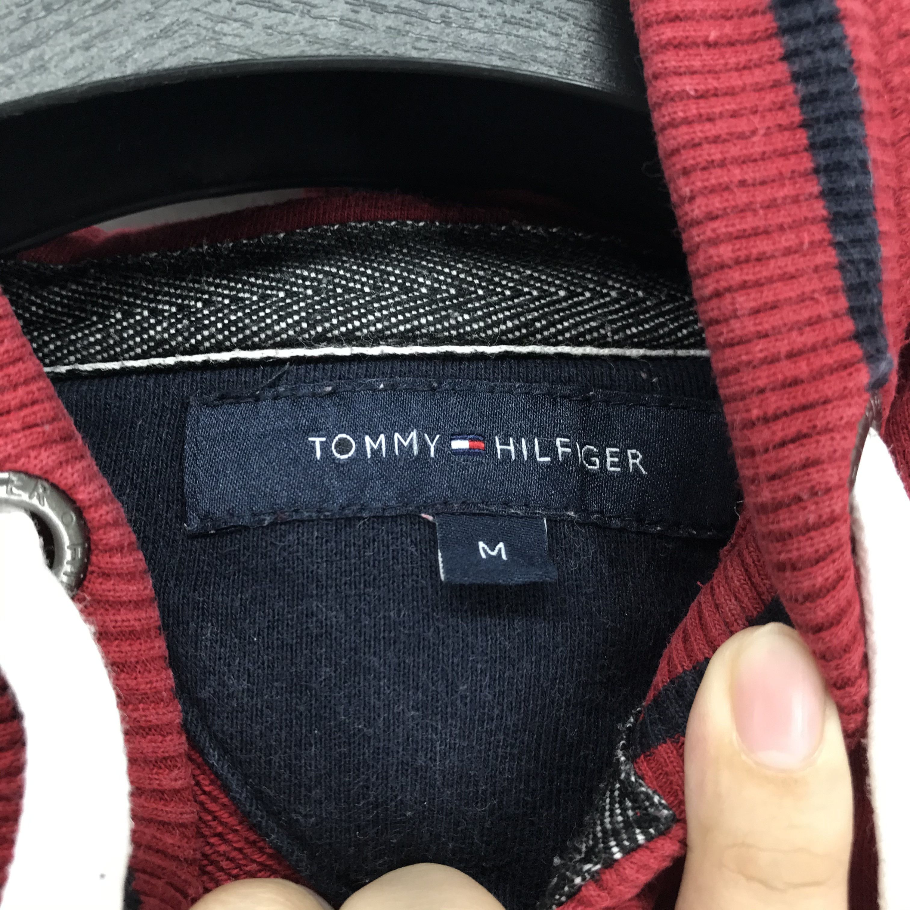 TOMMY HILFIGER Zipper Red Hoodie #2431-65