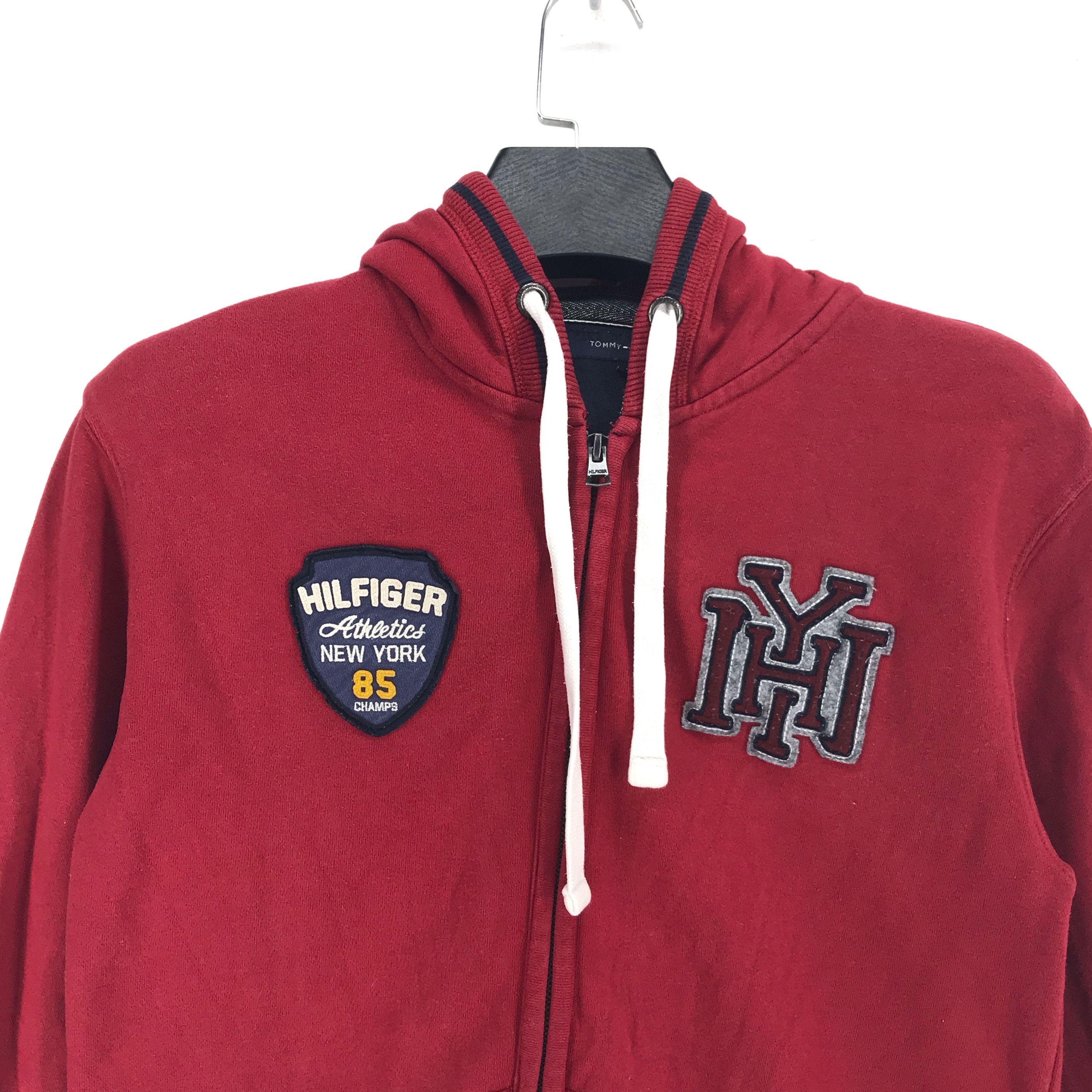 TOMMY HILFIGER Zipper Red Hoodie #2431-65