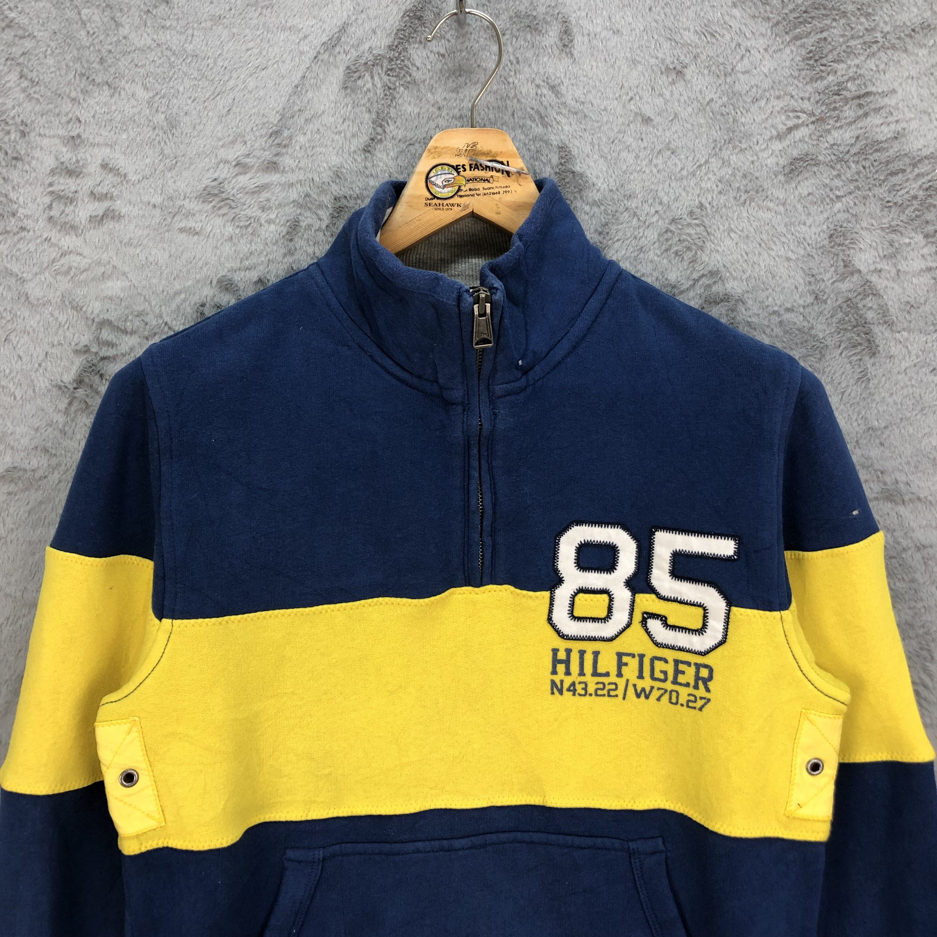 Tommy Hilfiger Tommy Half Zip Turtleneck Colorblock Sweatshirts #4865-21 Size US S / EU 44-46 / 1 - 2 Thumbnail
