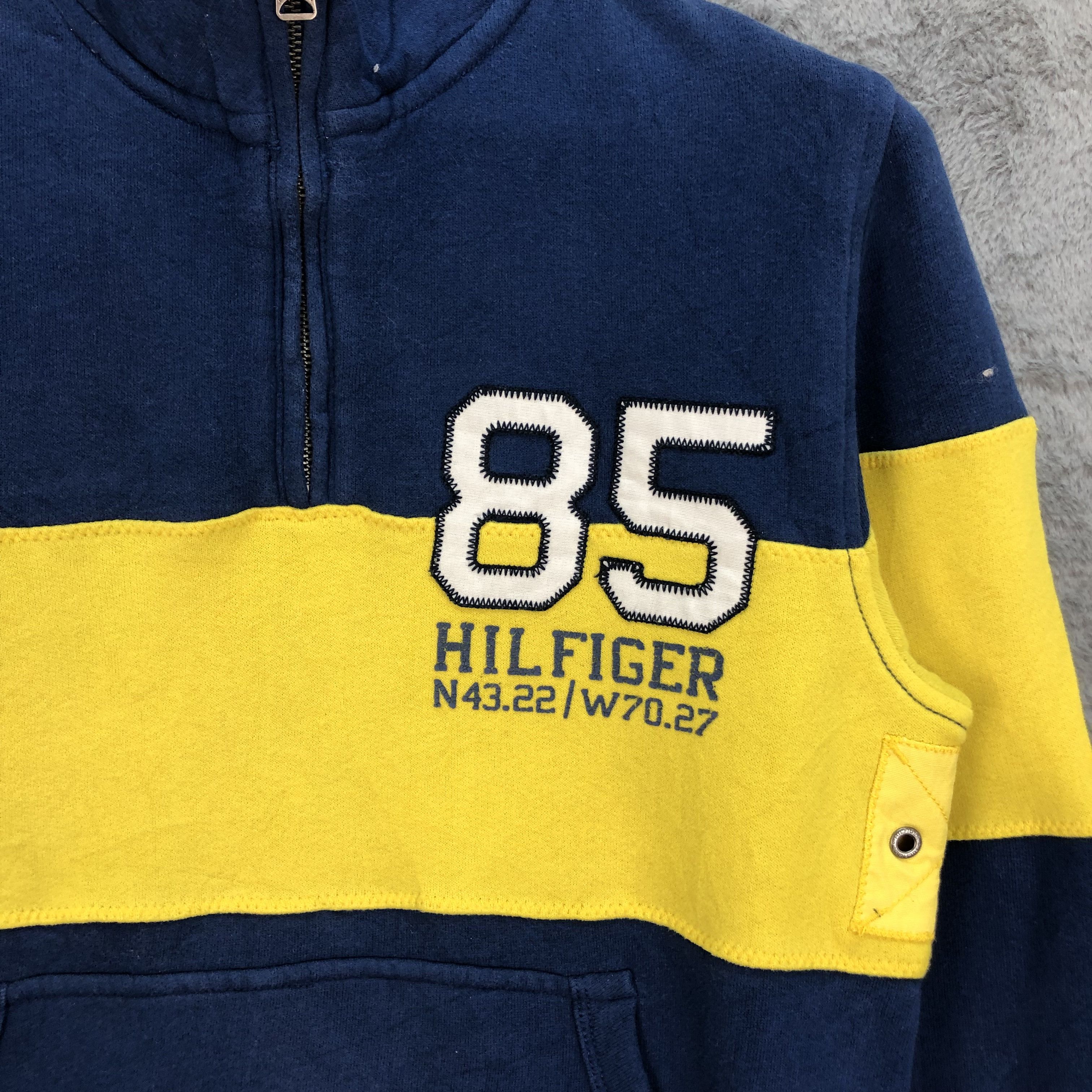 Tommy Hilfiger Tommy Half Zip Turtleneck Colorblock Sweatshirts #4865-21 Size US S / EU 44-46 / 1 - 3 Thumbnail