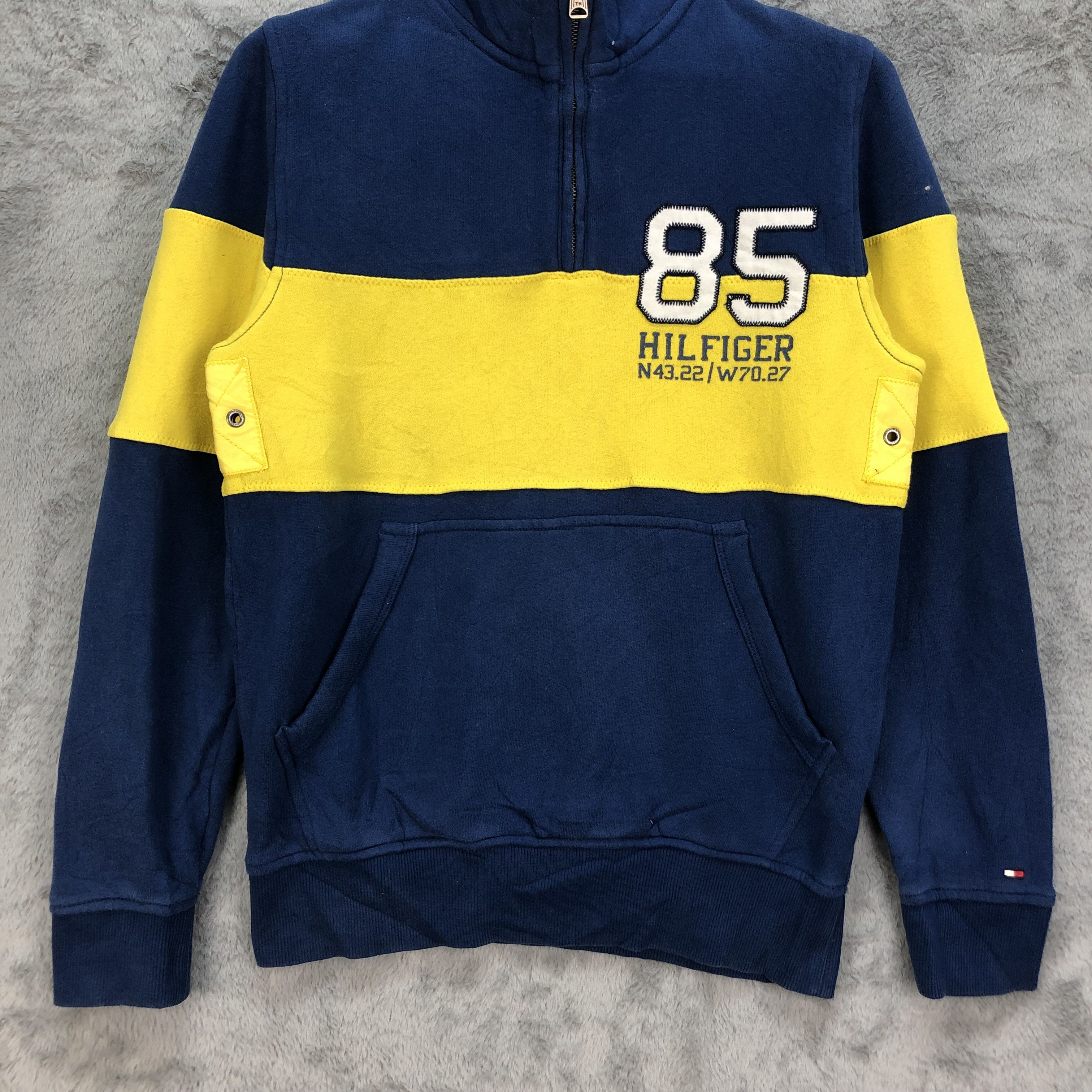 Tommy Hilfiger Tommy Half Zip Turtleneck Colorblock Sweatshirts #4865-21 Size US S / EU 44-46 / 1 - 4 Thumbnail