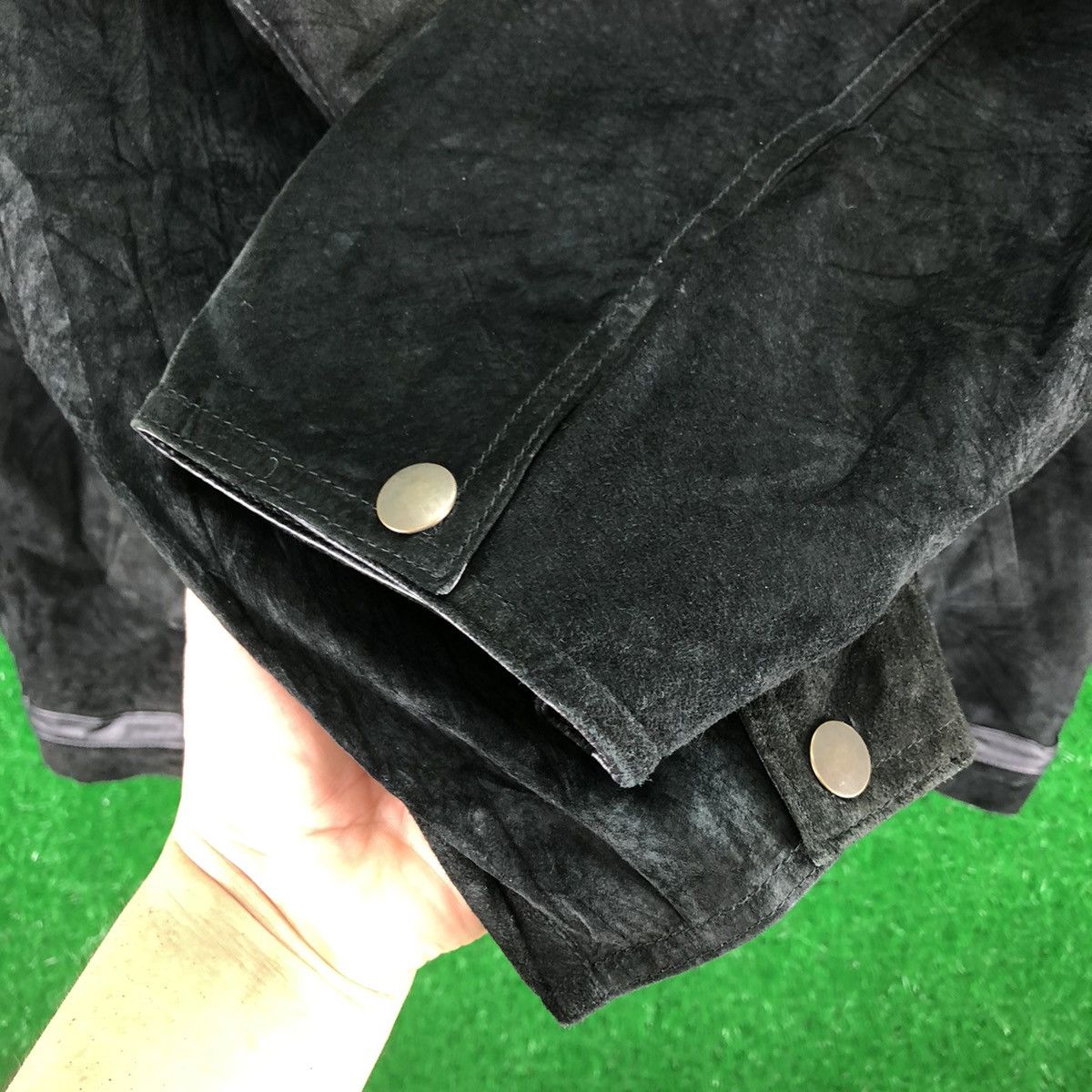 Vintage Vintage Pierucci Italian Made Suede Leather Ziper Jacket Size US XL / EU 56 / 4 - 9 Thumbnail