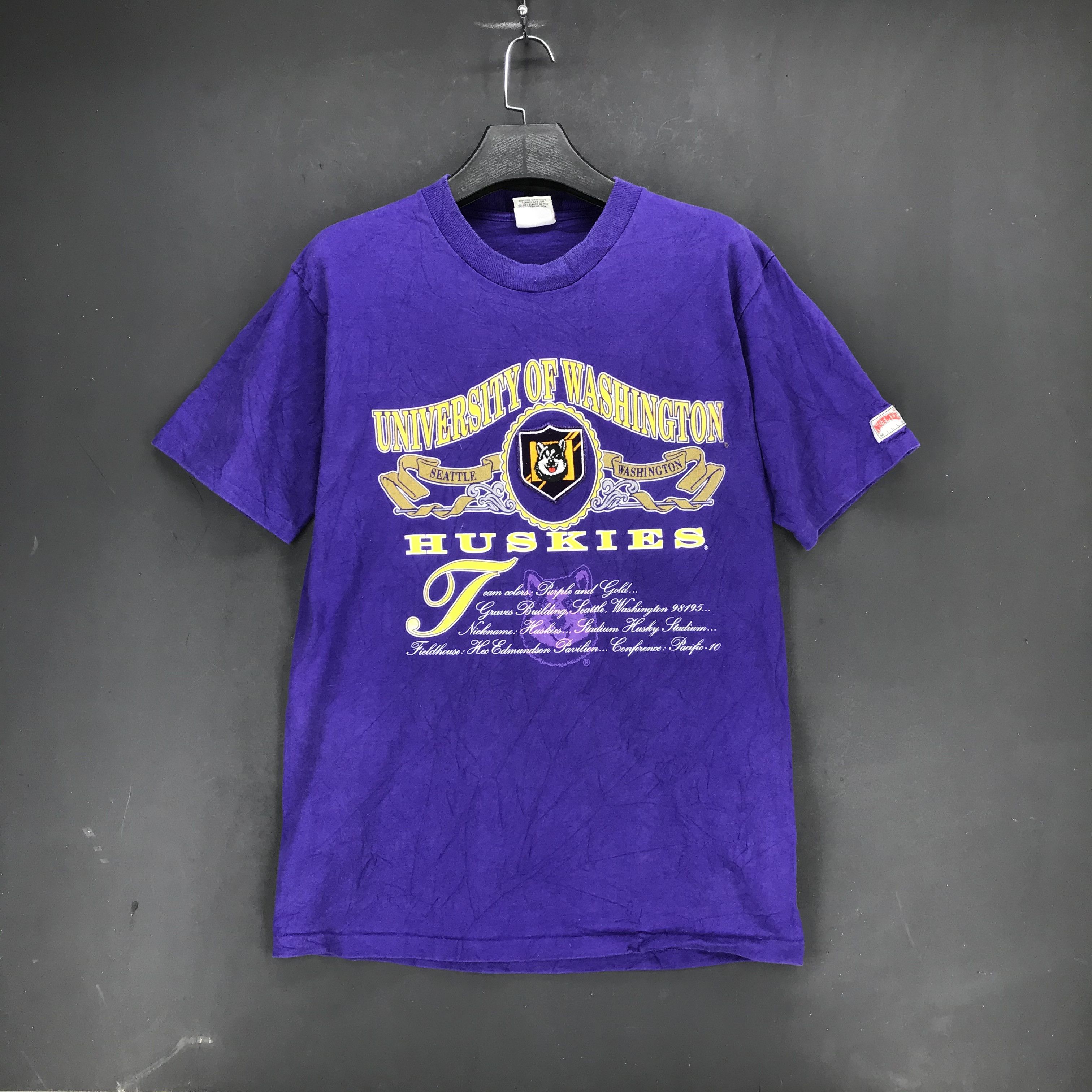 Nutmeg Vintage Nutmeg Hills Made In USA Huskies Tees #1664-65 Size US L / EU 52-54 / 3 - 1 Thumbnail