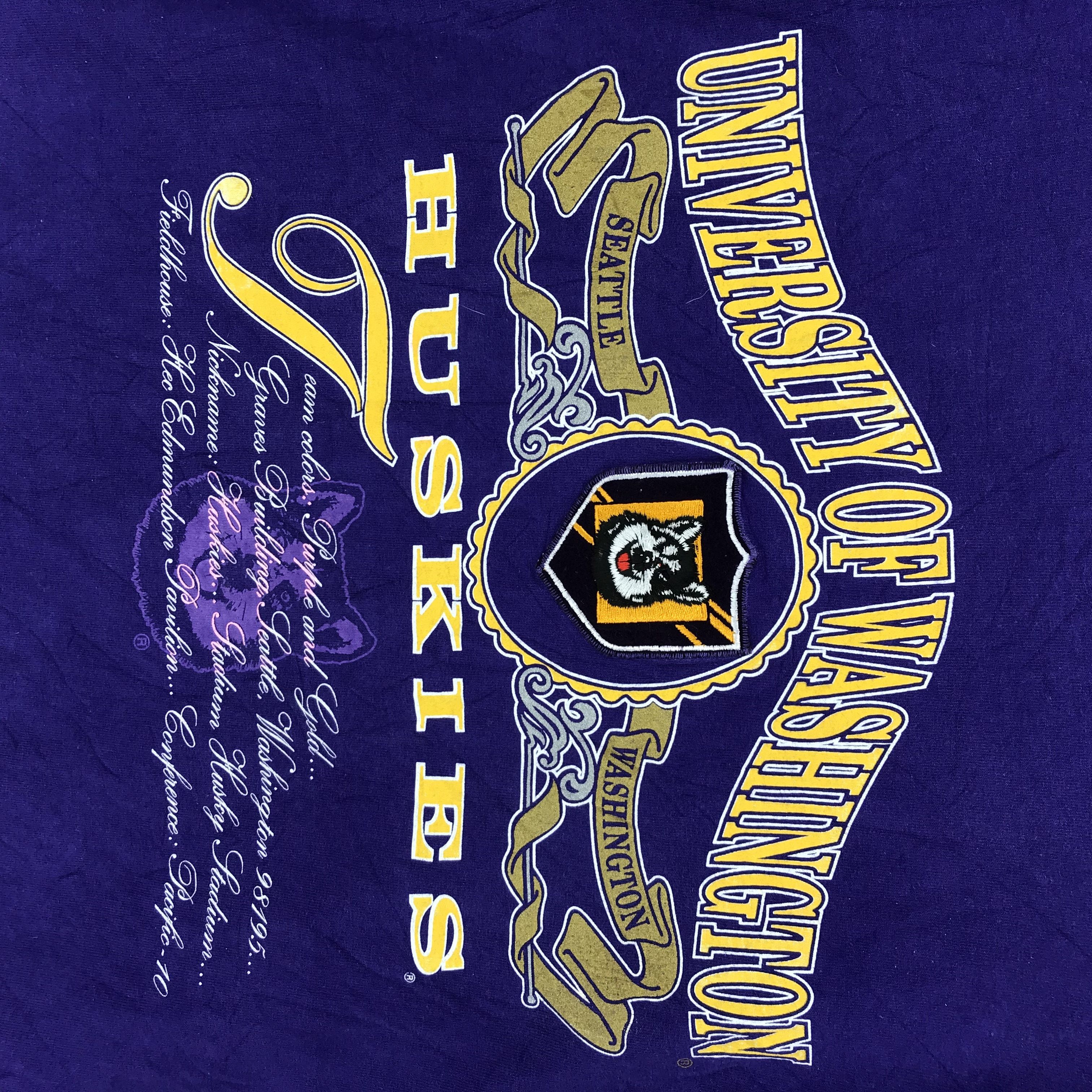 Nutmeg Vintage Nutmeg Hills Made In USA Huskies Tees #1664-65 Size US L / EU 52-54 / 3 - 3 Thumbnail