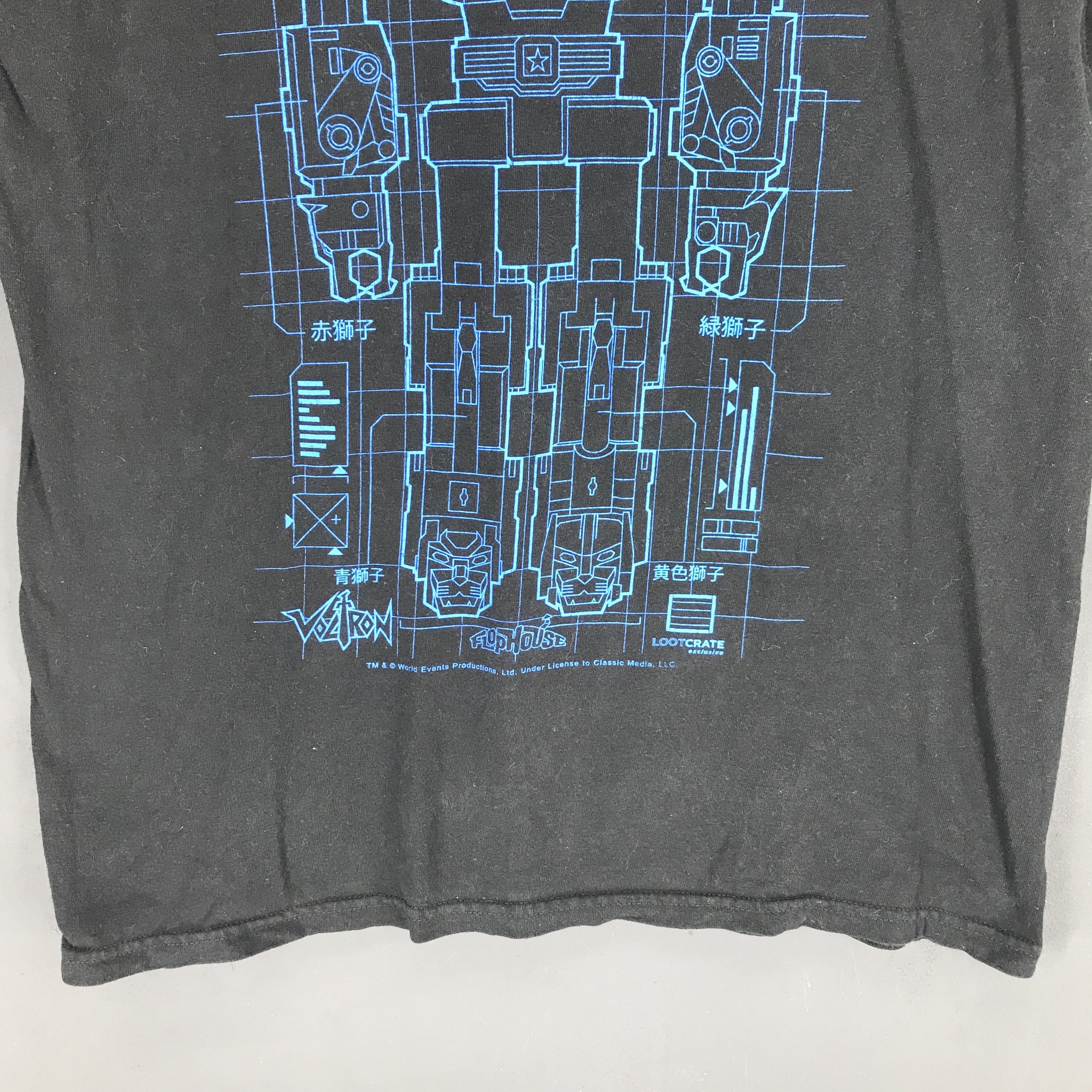 Anime Voltron Gundam Blue Print Lootcrate Printed Tee #1610-65 Size US L / EU 52-54 / 3 - 4 Thumbnail