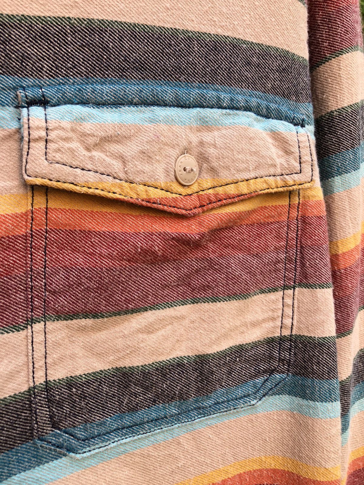 Arizona Jean Co. Vintage Flannel Navajo Striped Shirts by Arizona Jean Size US M / EU 48-50 / 2 - 7 Thumbnail