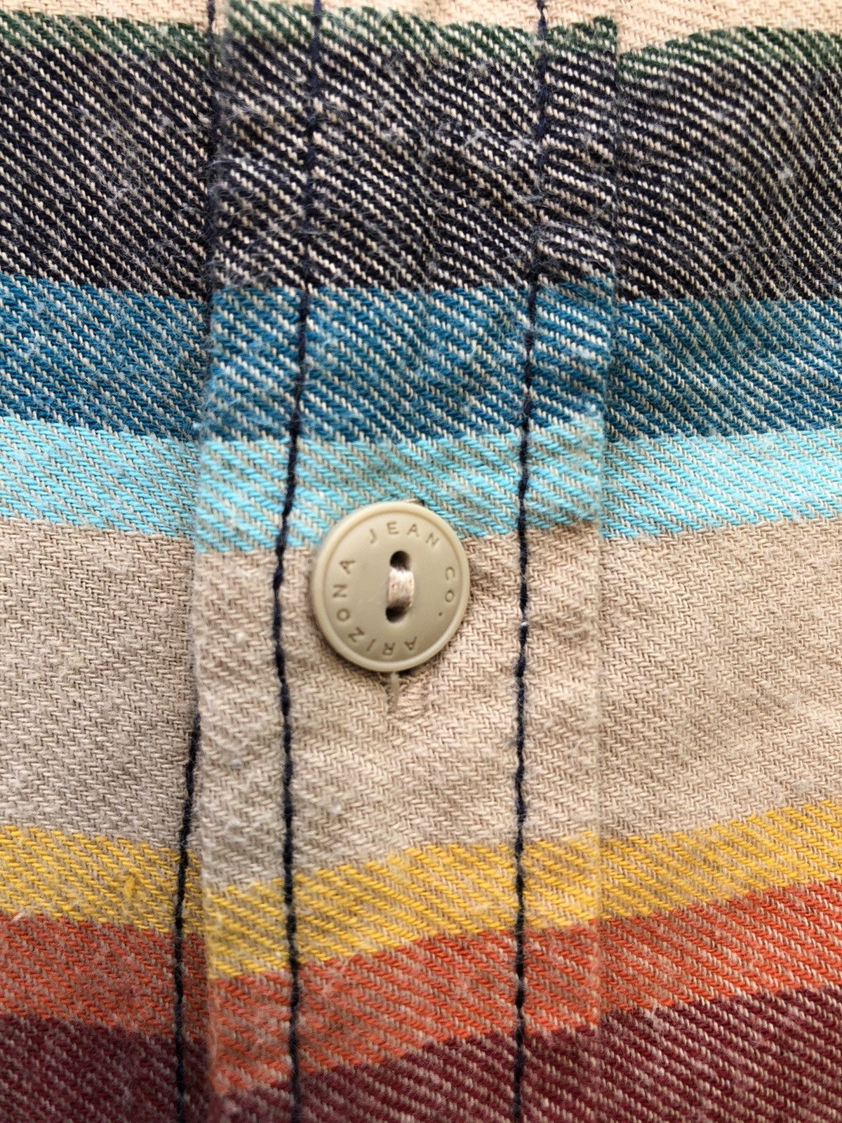 Arizona Jean Co. Vintage Flannel Navajo Striped Shirts by Arizona Jean Size US M / EU 48-50 / 2 - 9 Thumbnail