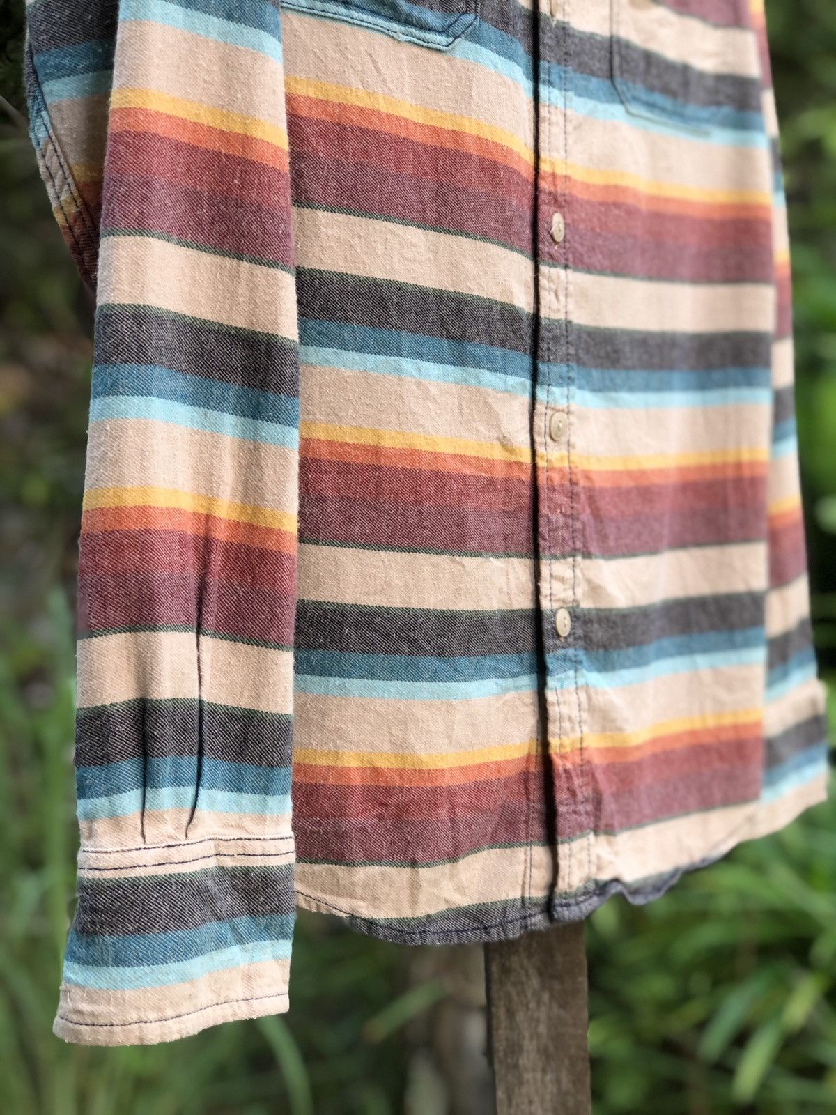 Arizona Jean Co. Vintage Flannel Navajo Striped Shirts by Arizona Jean Size US M / EU 48-50 / 2 - 3 Thumbnail