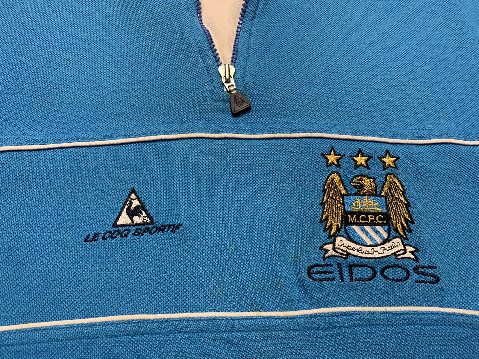 Le Coq Sportif × Vintage Vintage soccer jersey Manchester City size M/L rare Size US M / EU 48-50 / 2 - 2 Thumbnail