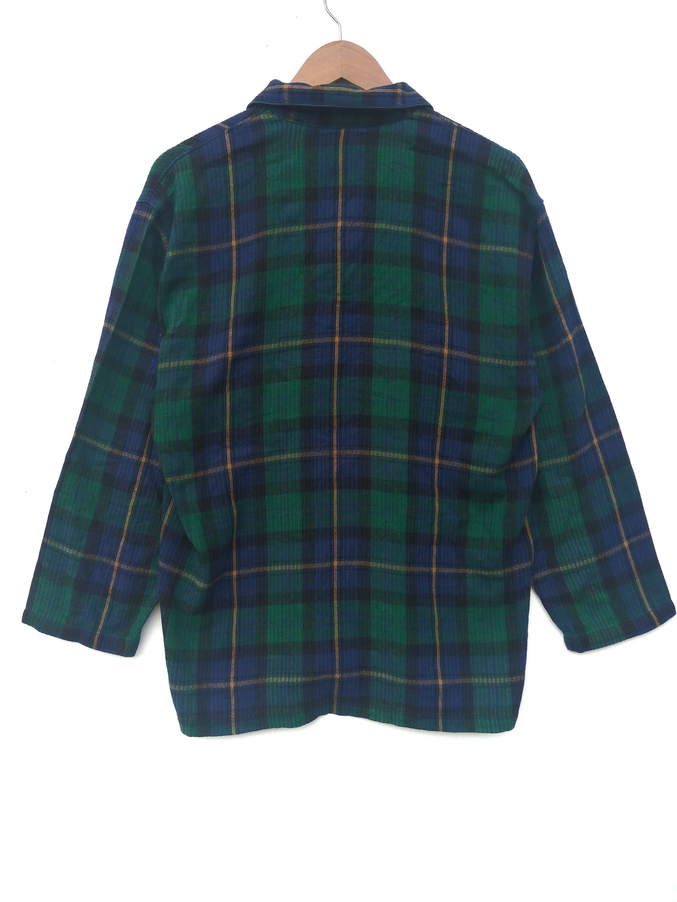 Balmain × Pierre Balmain Pierre Bailmain Sweater button up Vent Vert tartan Size US L / EU 52-54 / 3 - 2 Thumbnail