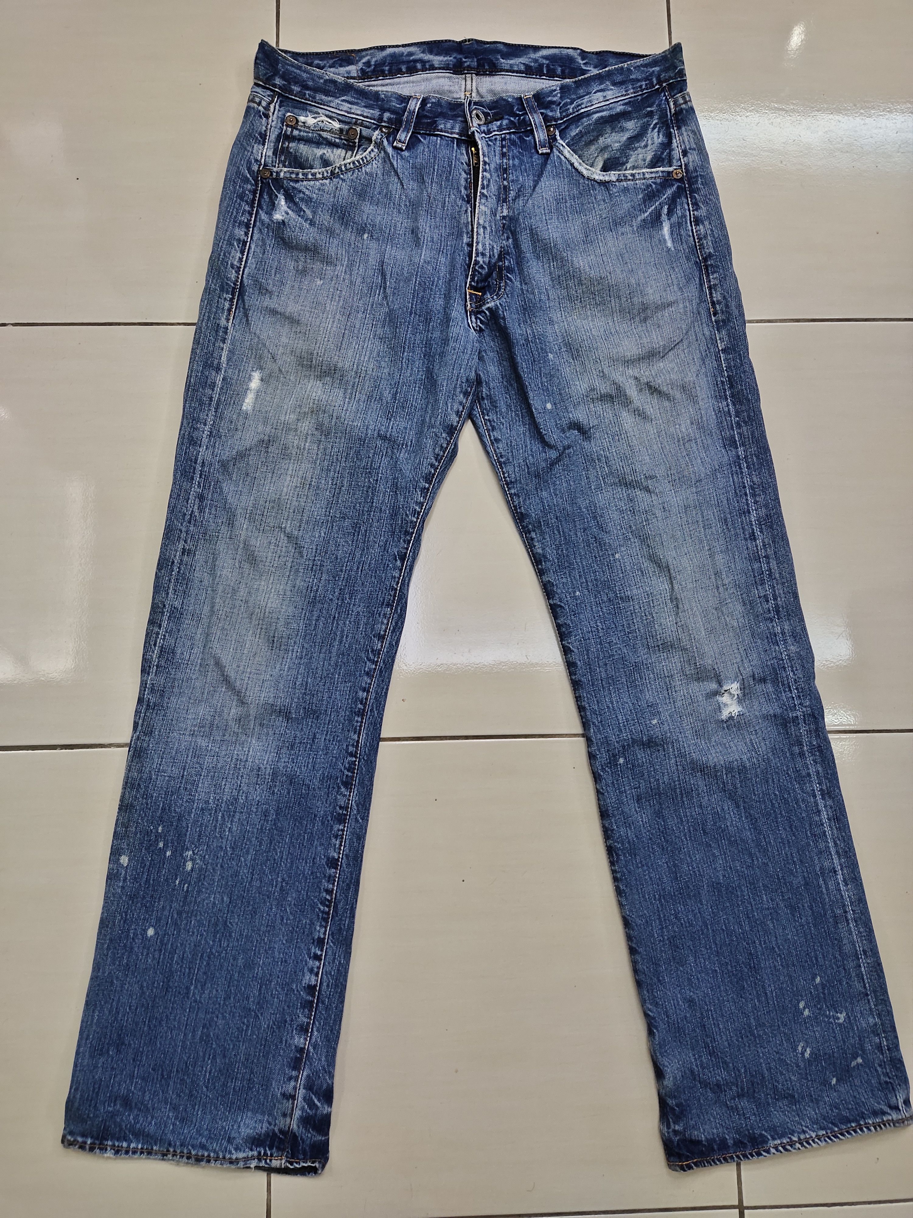 Polo Ralph Lauren Vintage Polo Ralph Lauren Distressed Jeans Size US 34 / EU 50 - 4 Thumbnail
