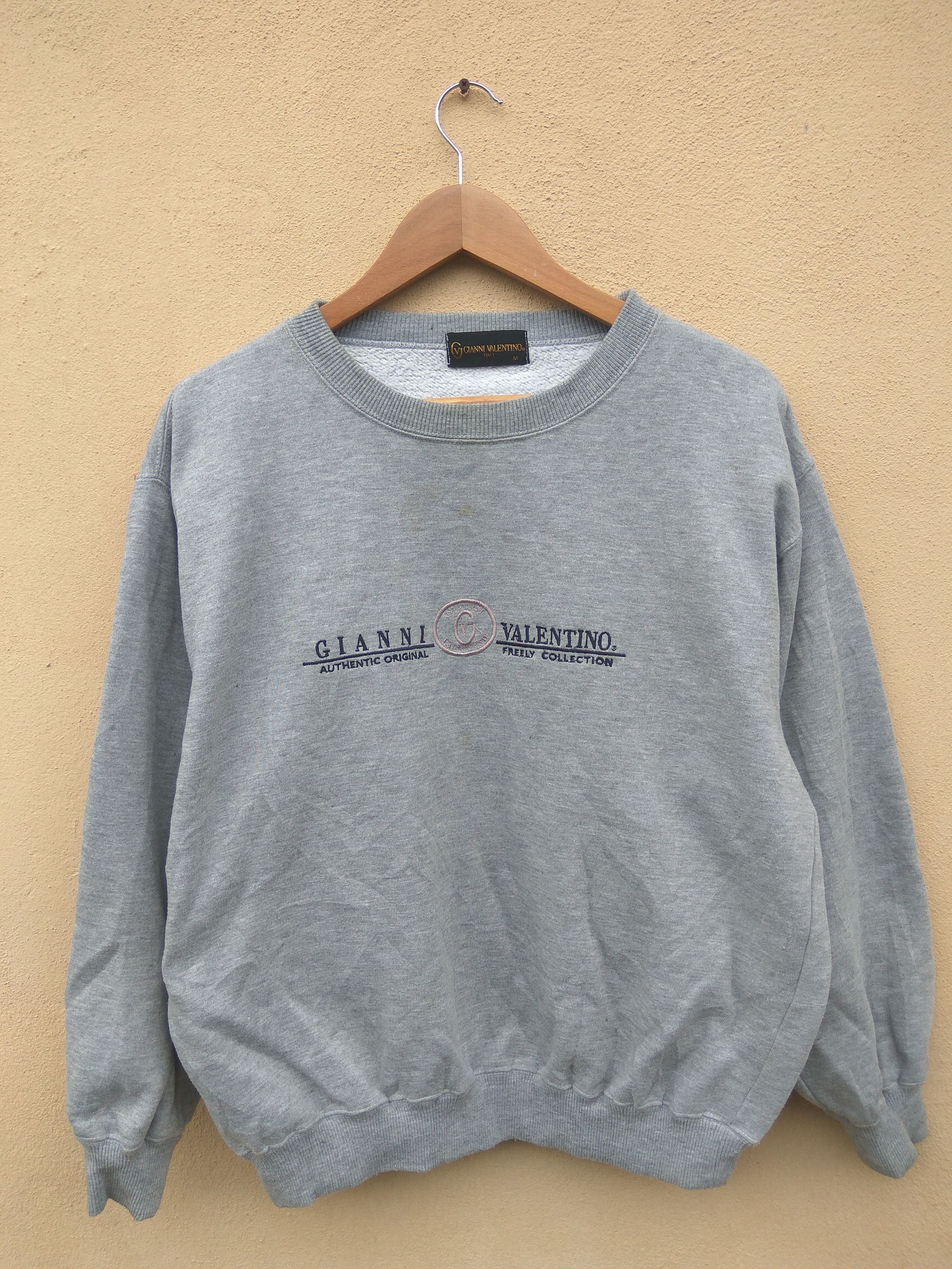 Valentino × Vintage Vintage 90s GIANNI VALENTINO sweatshirt spell out jumper Size US M / EU 48-50 / 2 - 1 Thumbnail