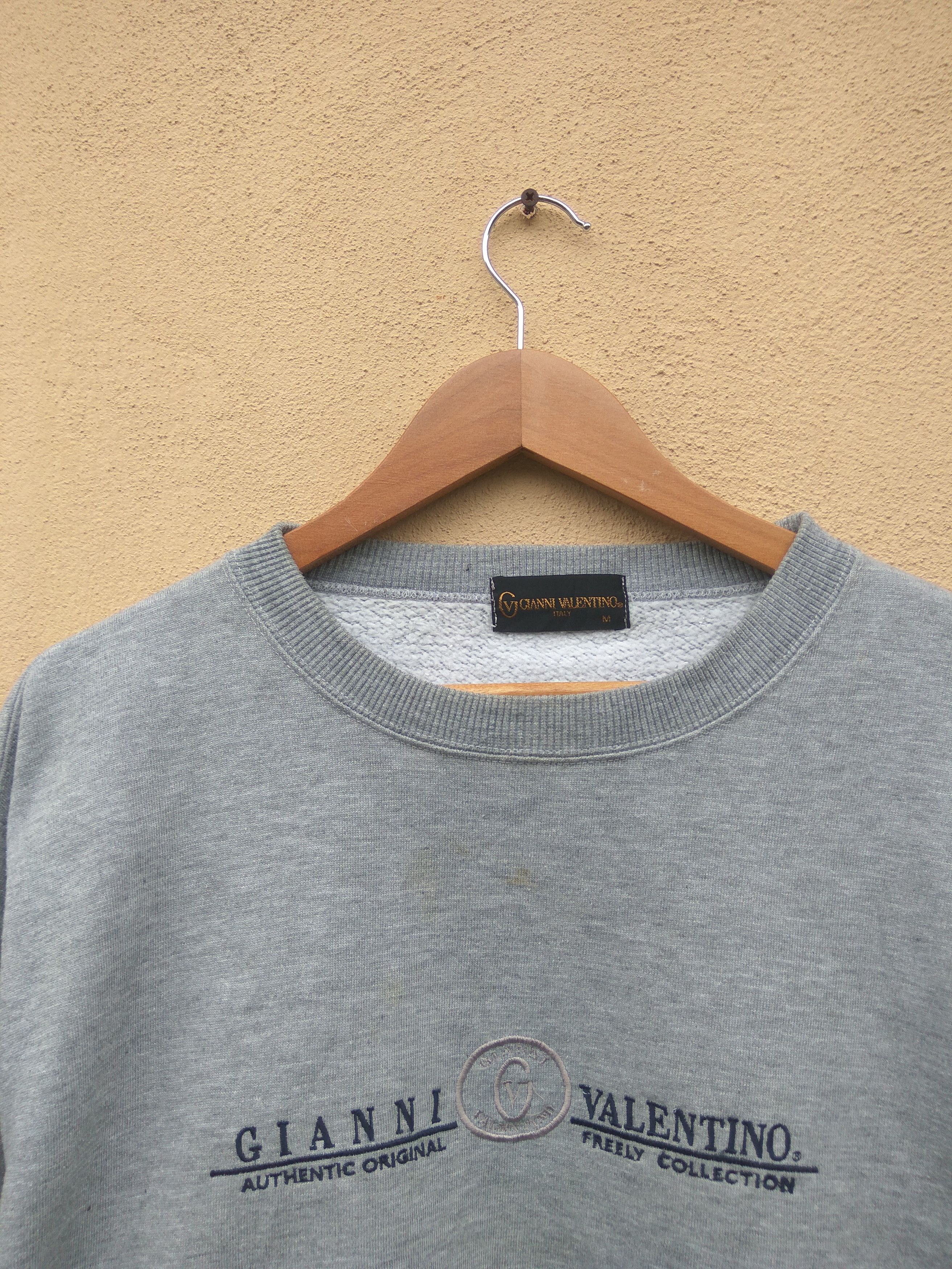 Valentino × Vintage Vintage 90s GIANNI VALENTINO sweatshirt spell out jumper Size US M / EU 48-50 / 2 - 2 Thumbnail