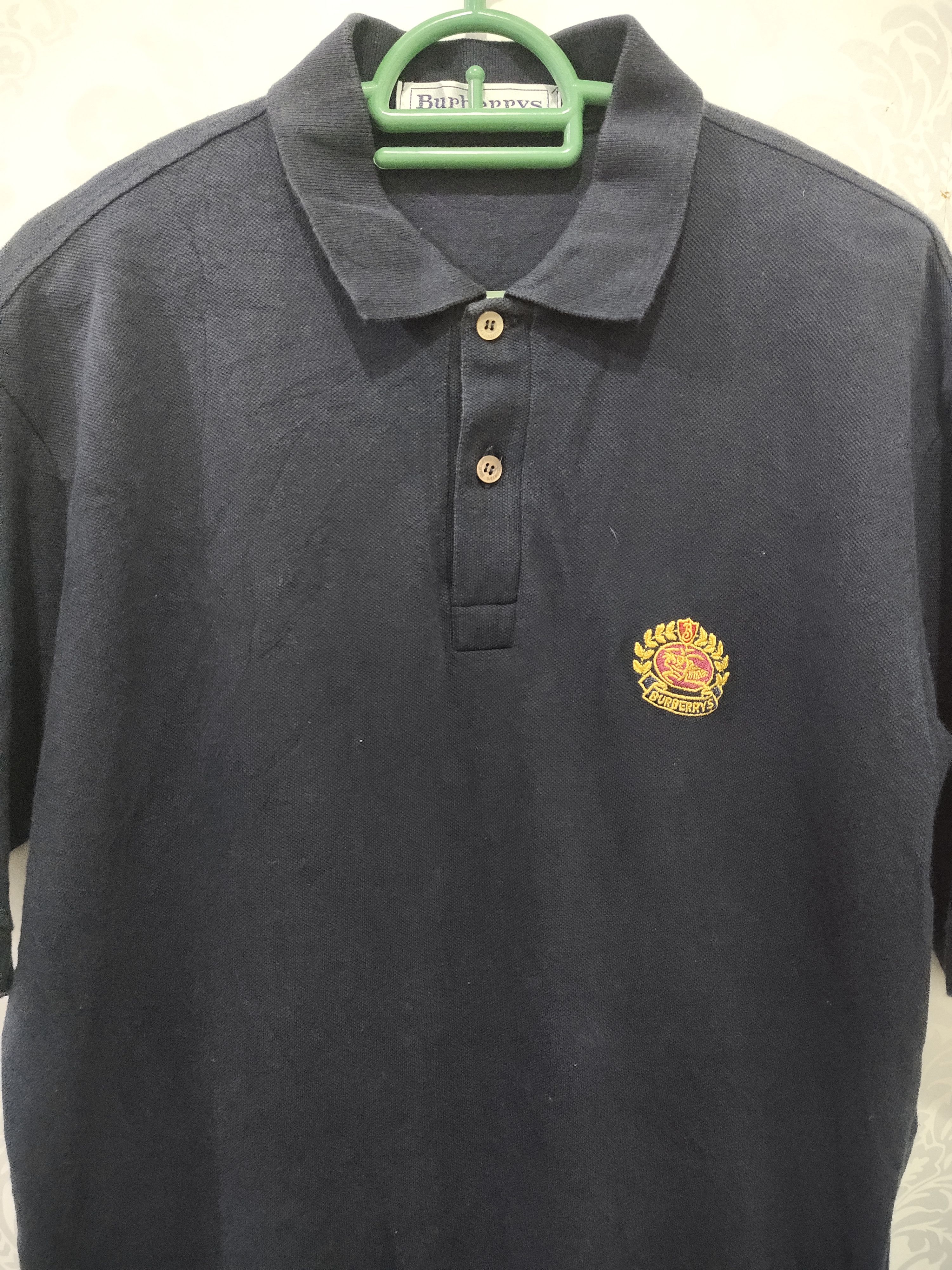 Burberry Vintage Burberry Polo Shirt Made in Italy Size US M / EU 48-50 / 2 - 2 Thumbnail