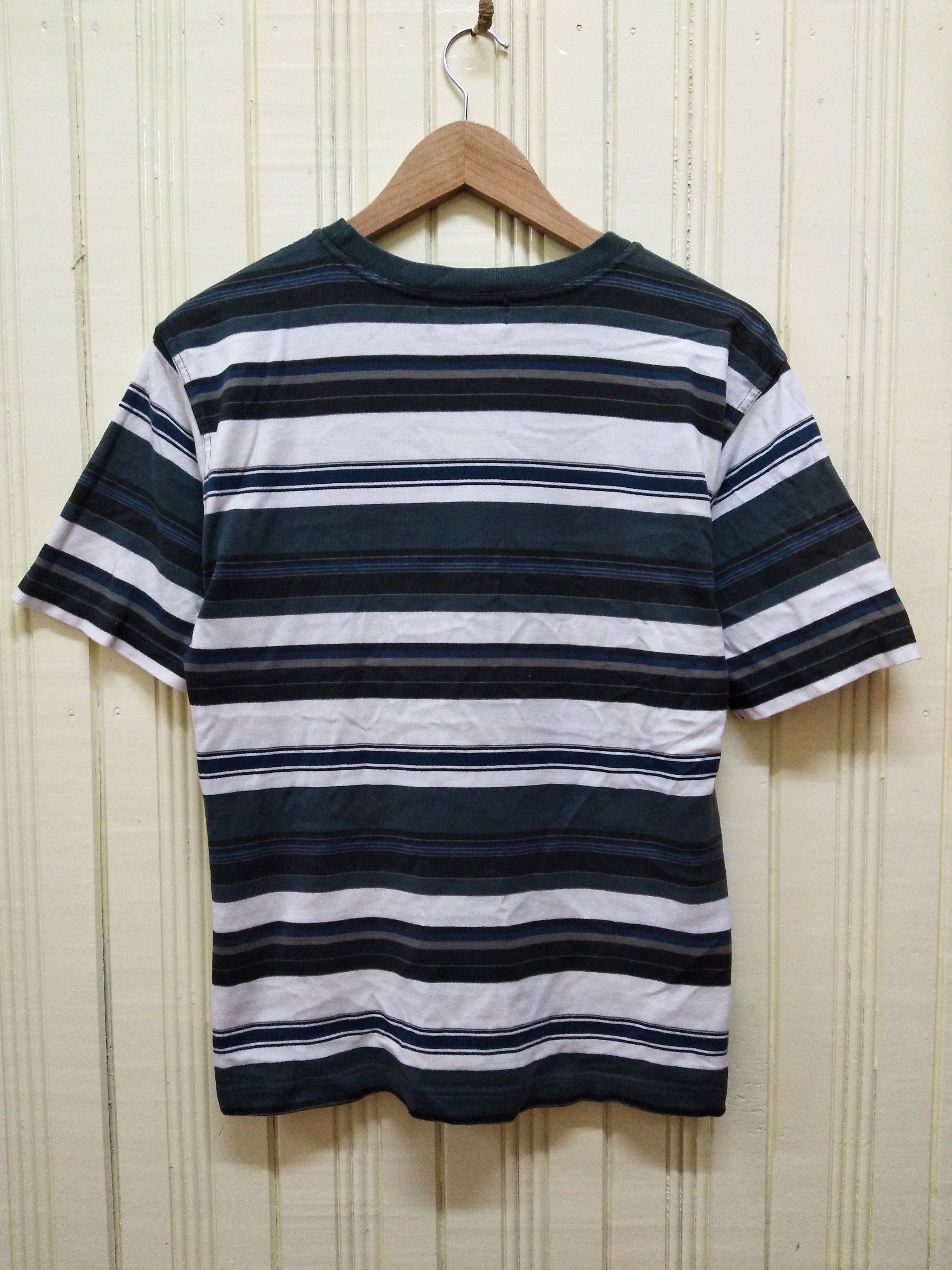 Vintage Vintage 90s BITCH SKATEBOARD tshirt stripes Size US M / EU 48-50 / 2 - 2 Thumbnail