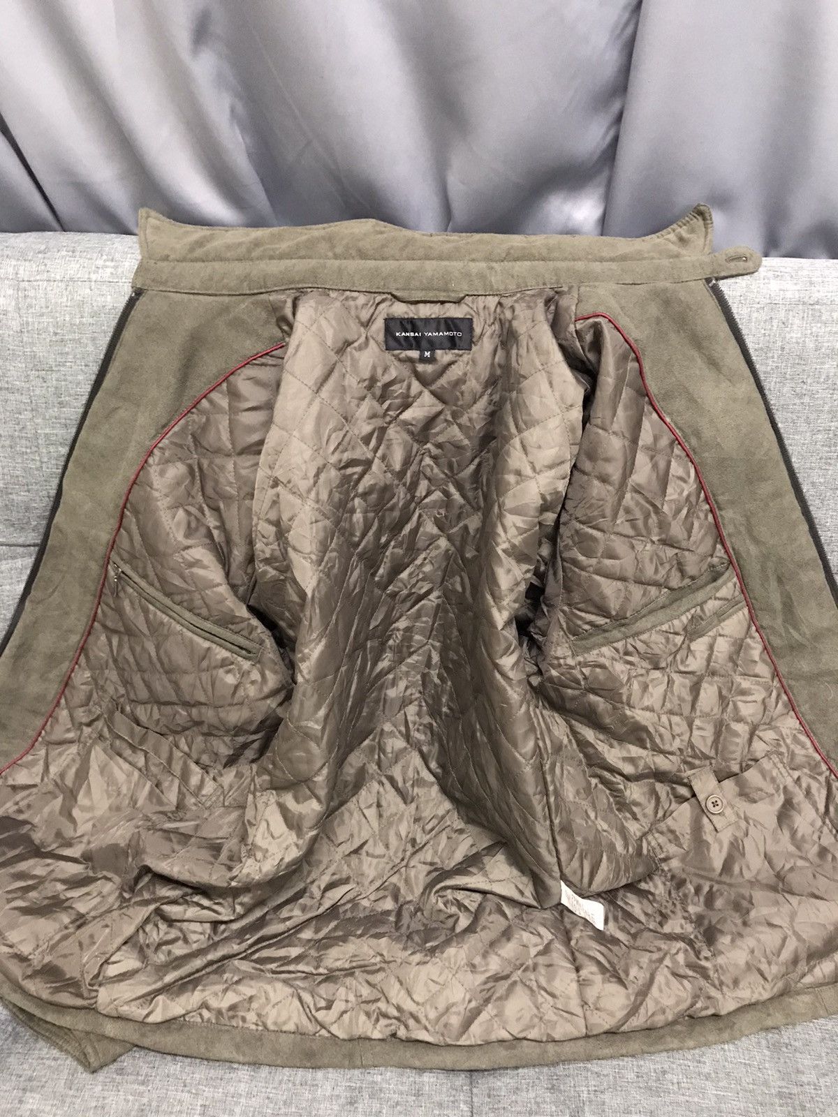 Japanese Brand × Kansai Yamamoto × Vintage Vintage Kansai Yamamoto Suede Jacket Kansai Japan Size US M / EU 48-50 / 2 - 8 Thumbnail