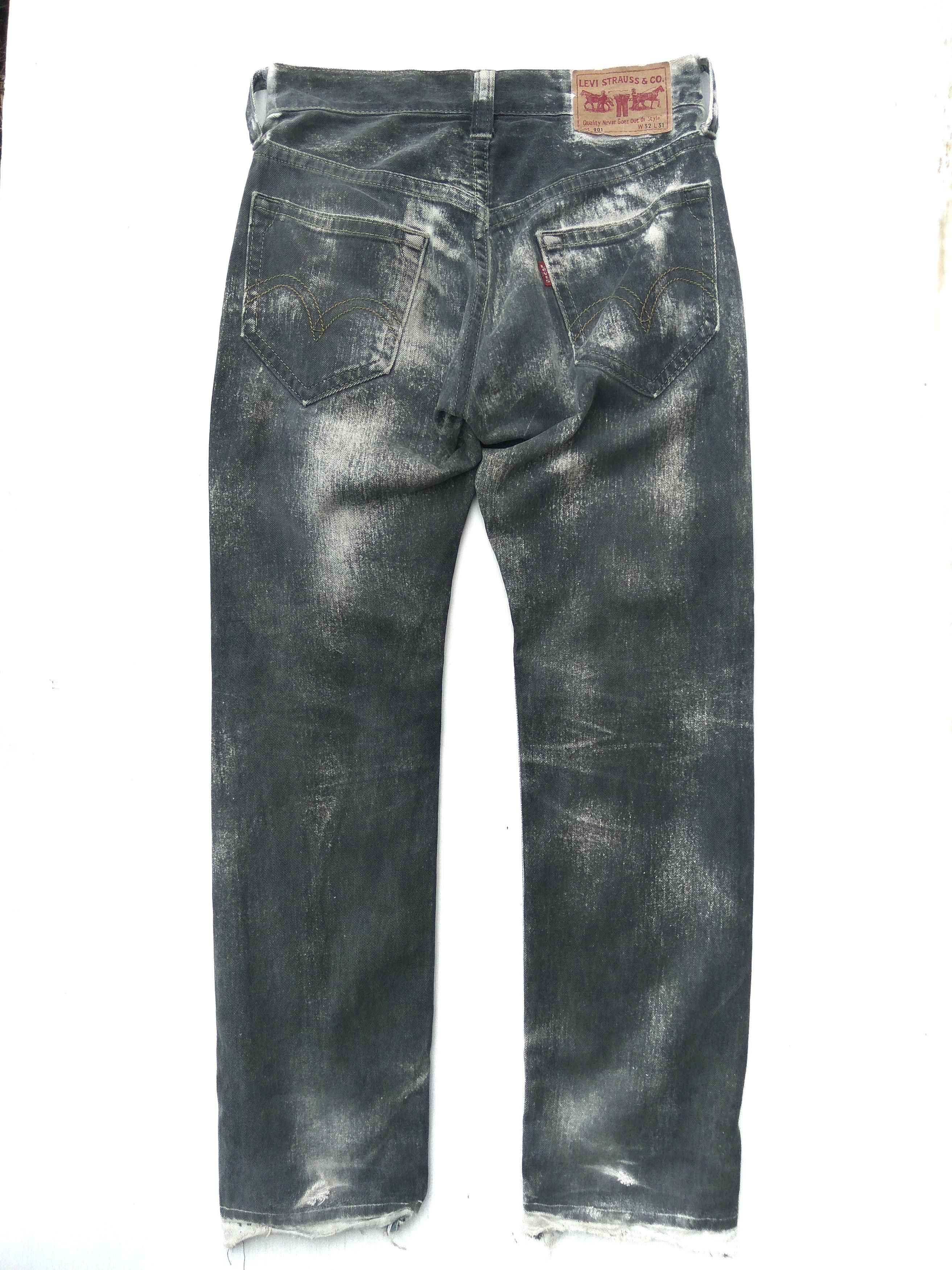 Levi's × Levi's Vintage Clothing × Vintage Vintage Levis 901 jeans Acid wash button fly distressed Size US 32 / EU 48 - 4 Thumbnail