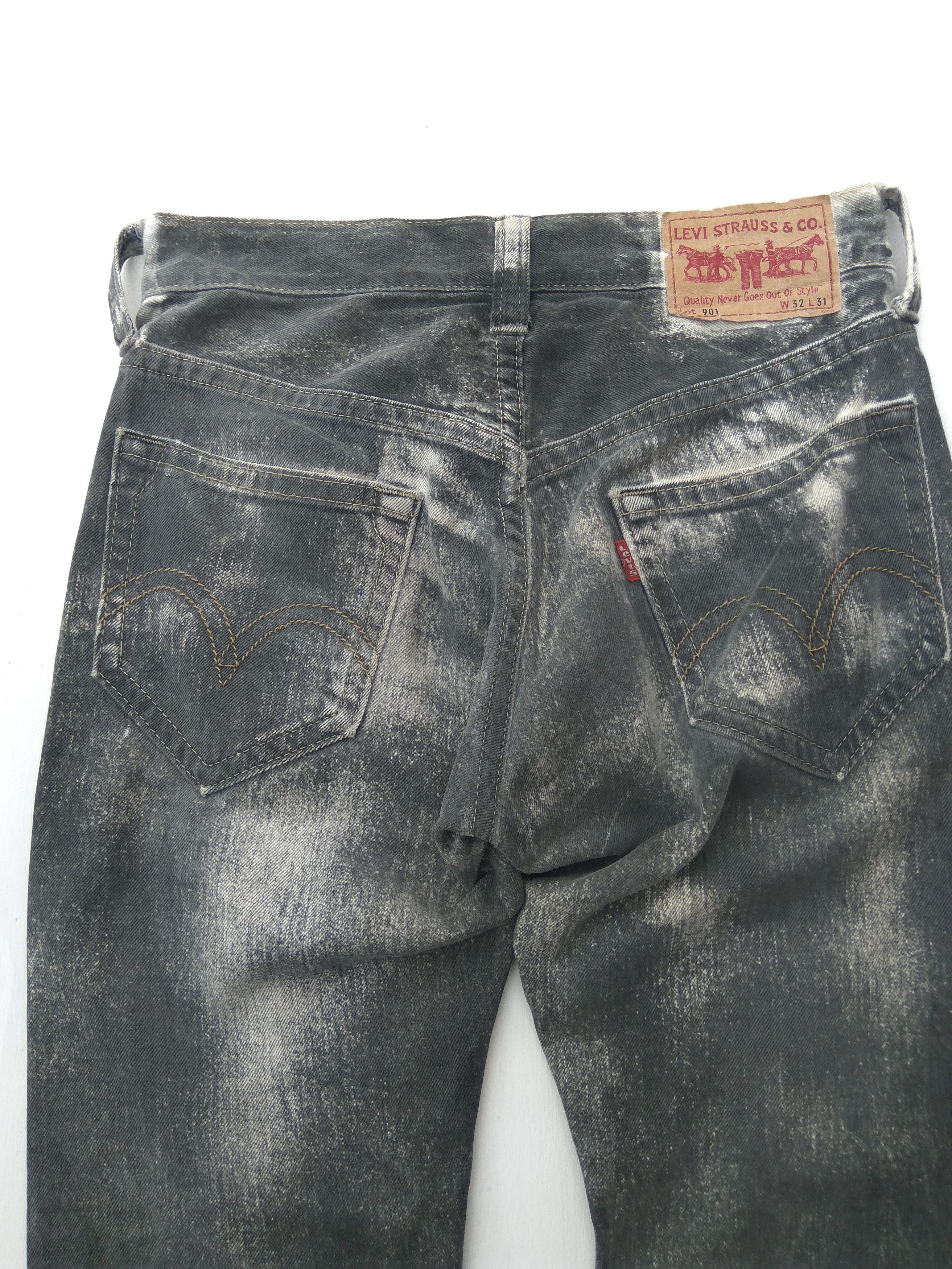 Levi's × Levi's Vintage Clothing × Vintage Vintage Levis 901 jeans Acid wash button fly distressed Size US 32 / EU 48 - 5 Thumbnail