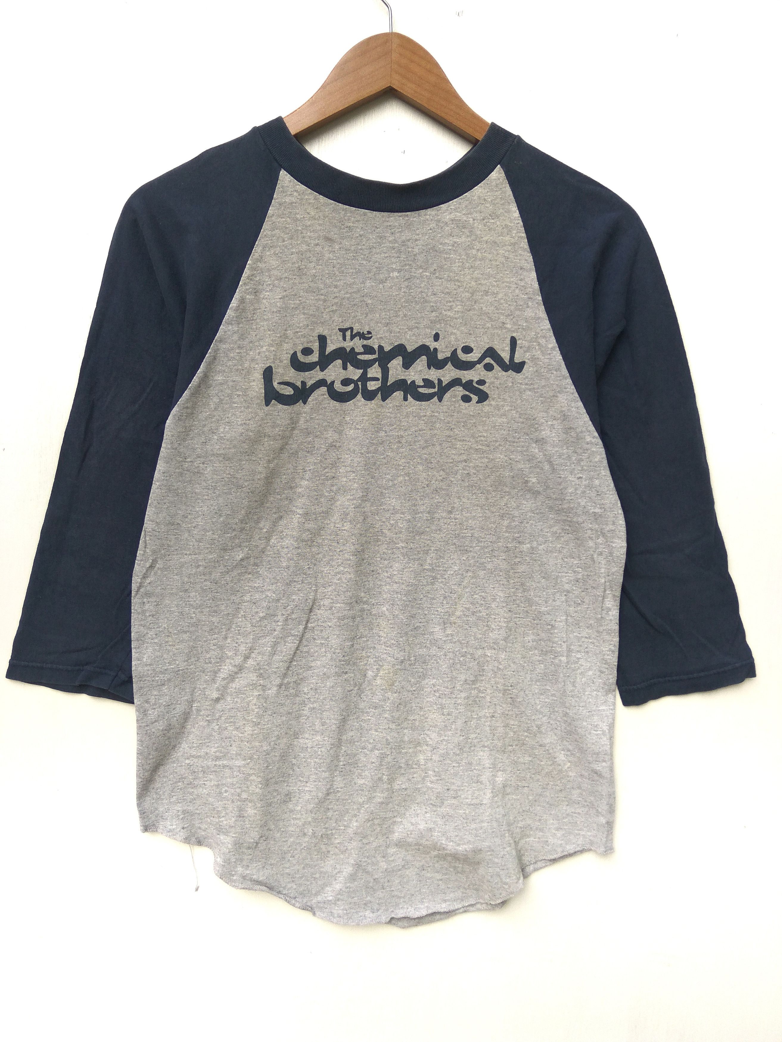 Image of Band Tees x Vintage 90's The Chemical Brothers Band Promo Tee in Grey, Men's (Size Small)